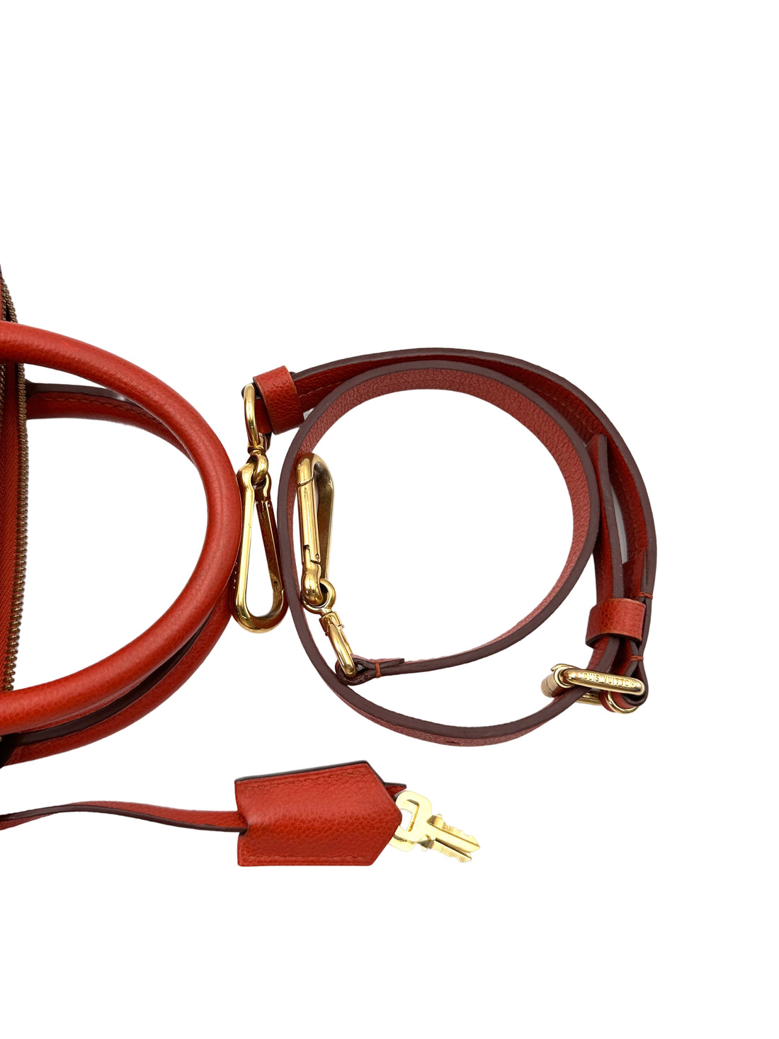 Louis Vuitton Speedy25 Red Monogram Empreinte Leather Handle Bag LV2616