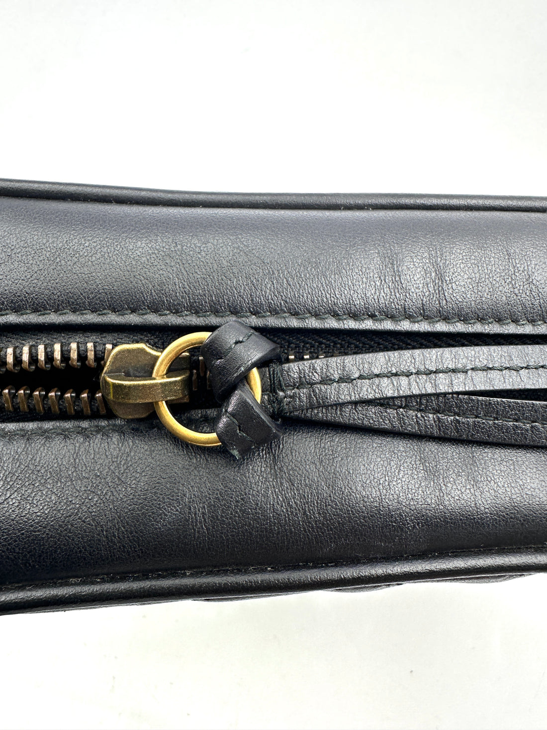 Gucci GG Marmont Black Matelasse Leather Camera Bag GG924