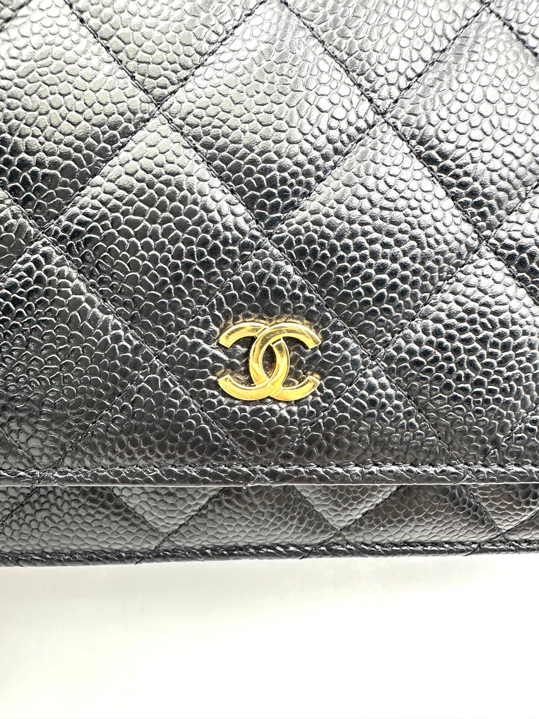 Chanel Black Quilted Calfskin Wallet On Chain With Gold Buckle(PG***TC) IRIS212
