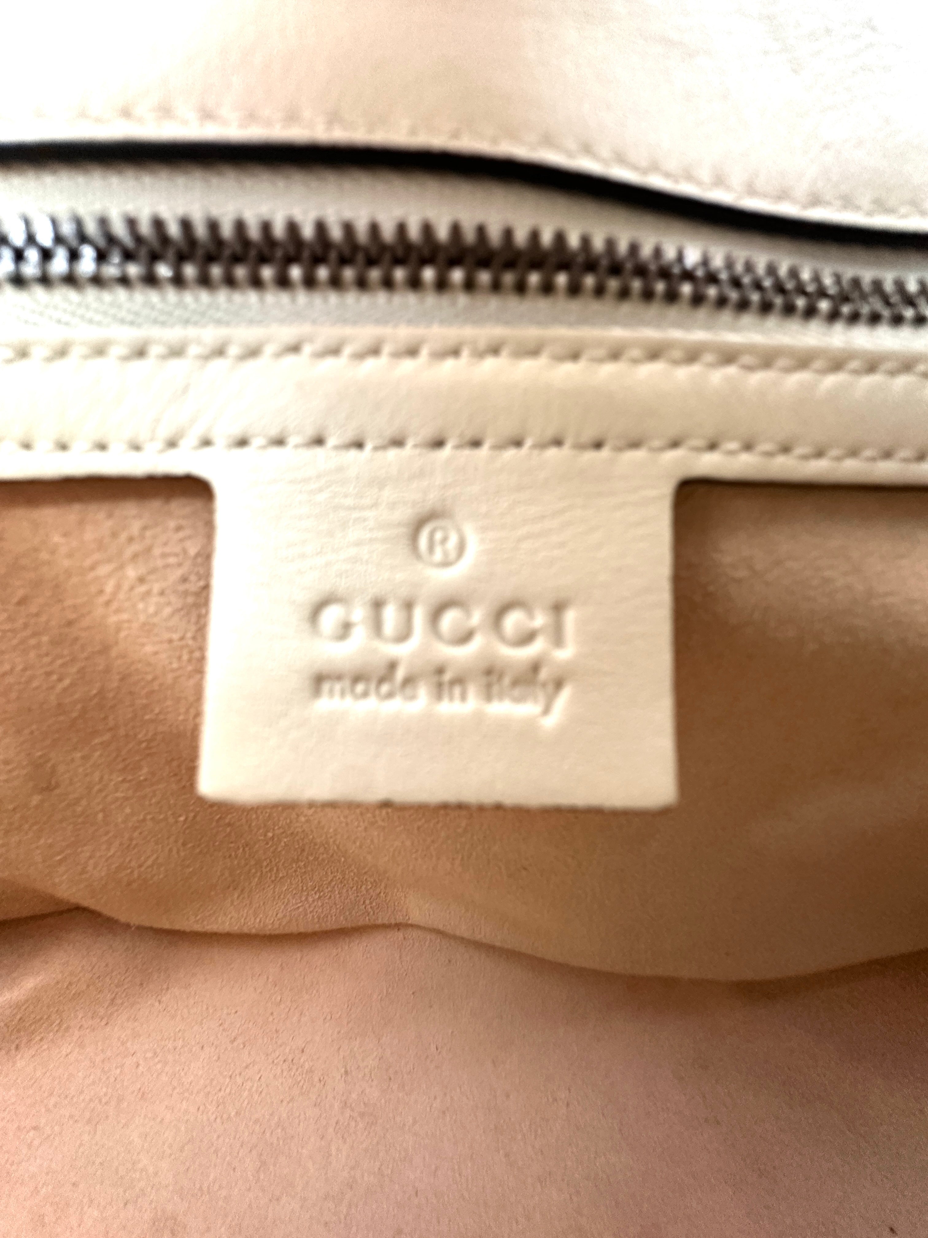 Gucci GG Marmont White Matelasse Leather Shoulder Bag GG920