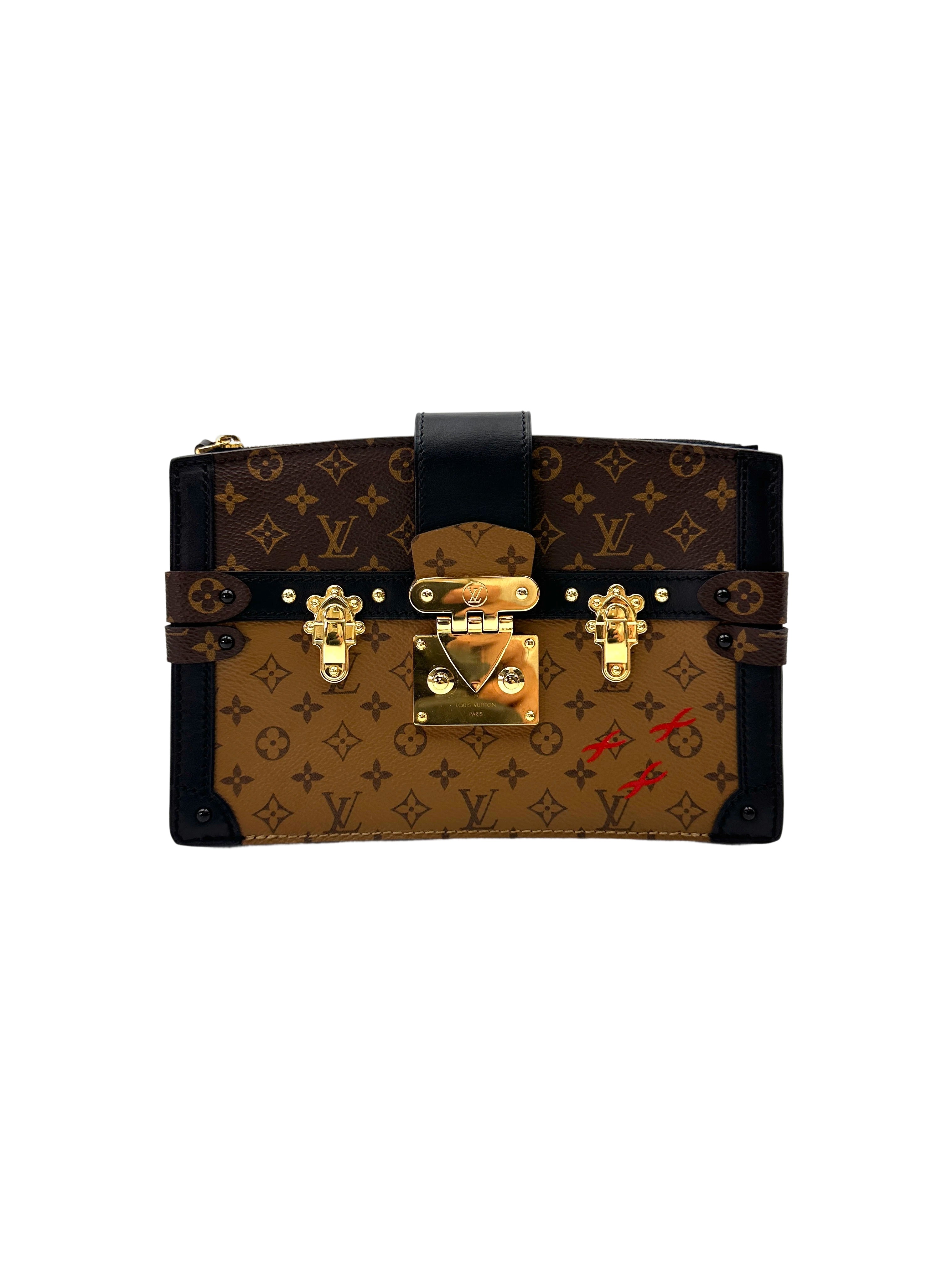 Louis Vuitton Trunk Clutch Monogram Canvas Bag LV2620
