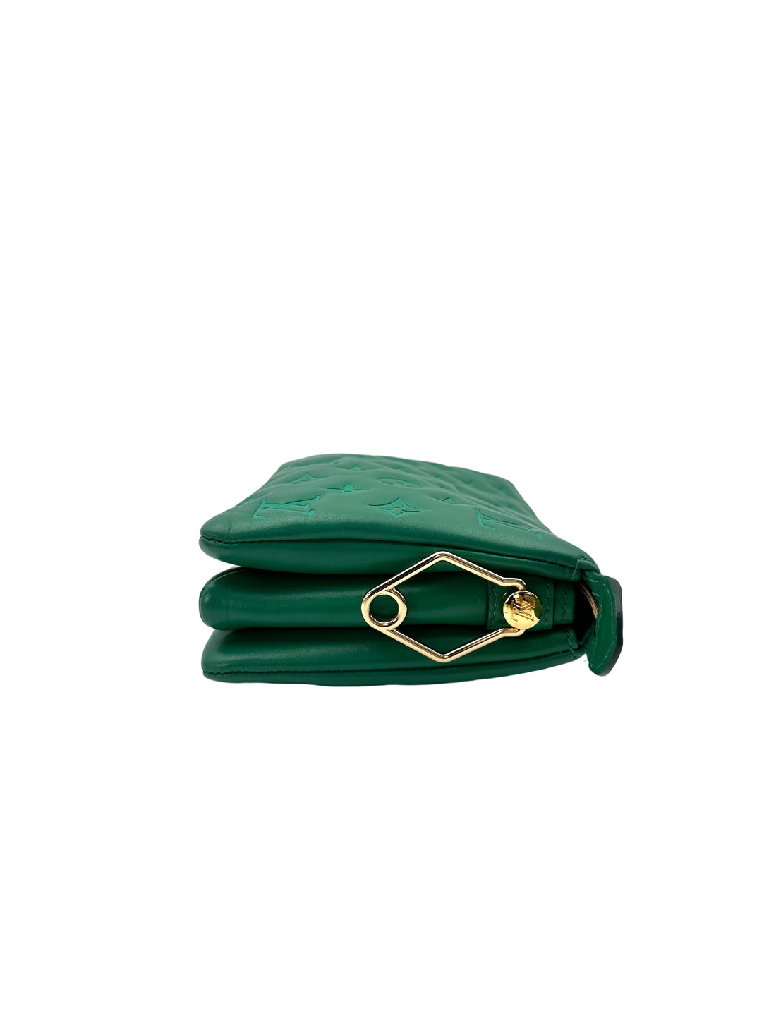 Louis Vuitton Coussin BB Green Monogram Embossed Leather Shoulder Bag LV2619