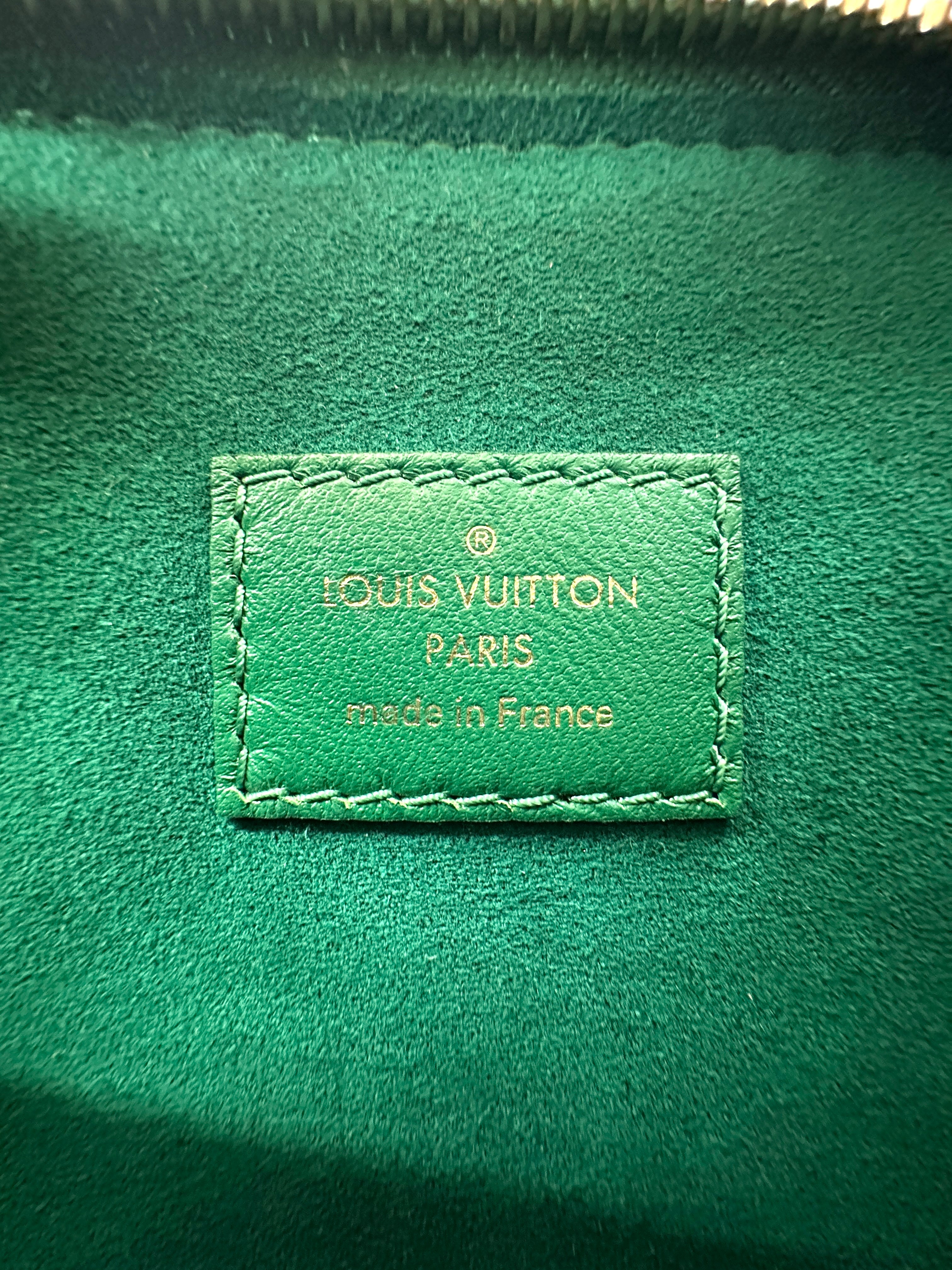 Louis Vuitton Coussin BB Green Monogram Embossed Leather Shoulder Bag LV2619