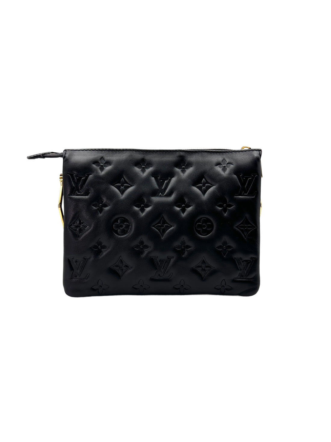 Louis Vuitton Coussin Black Monogram Embossed Leather Shoulder Bag LV2621