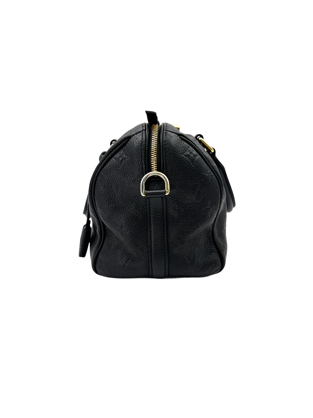 Louis Vuitton Speedy25 Black Monogram Empreinte Leather Handle Bag LV2627