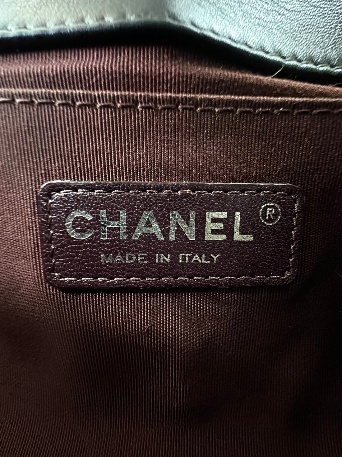 Chanel LeBoy Grey Chevron Quilted Leather Flap Bag With Silver Buckle(19***70) CC1897