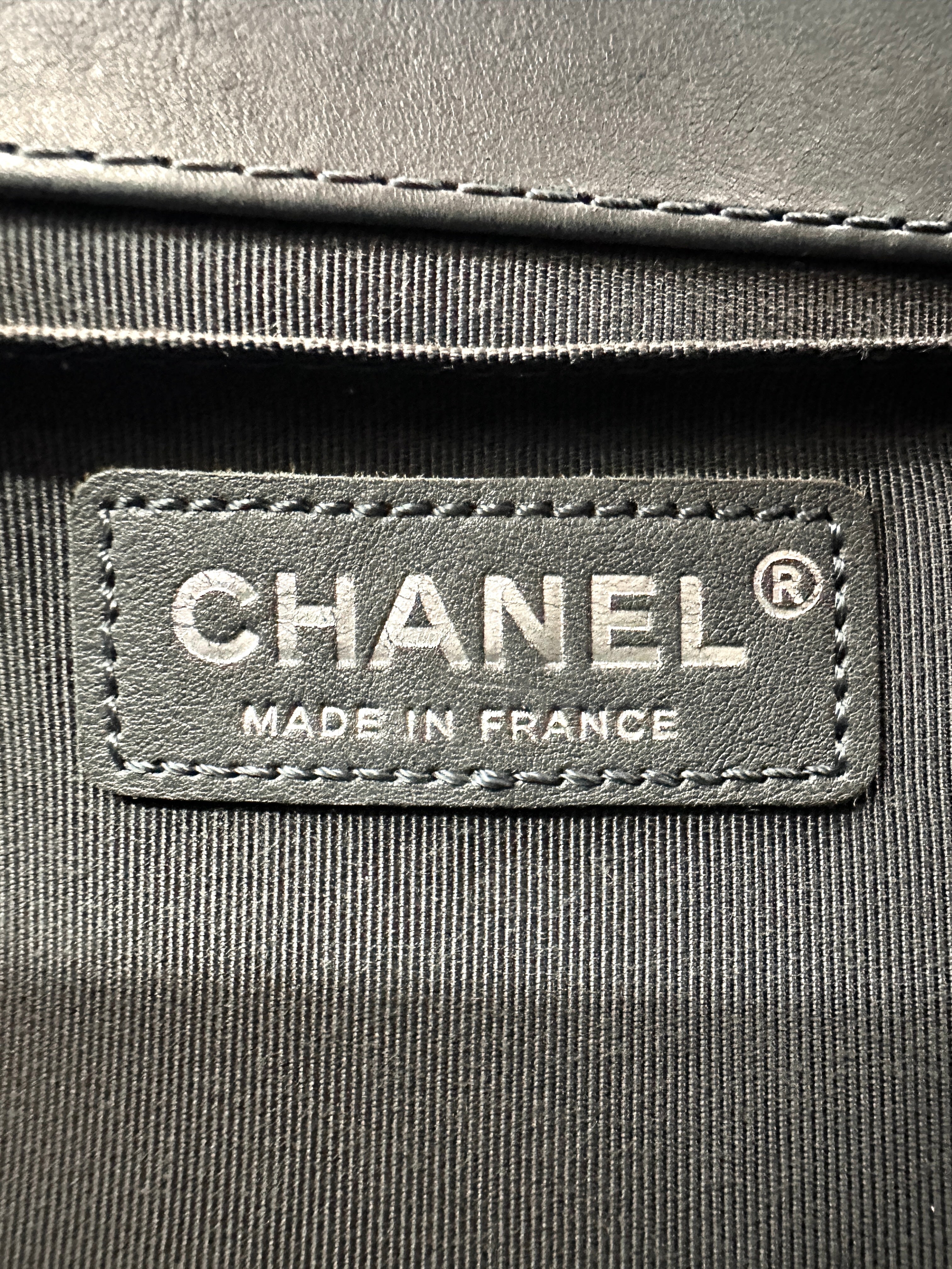 Chanel LeBoy Grey Quilted Leather Medium Size Flap Bag With Silver Hardware(19***27) CC1896