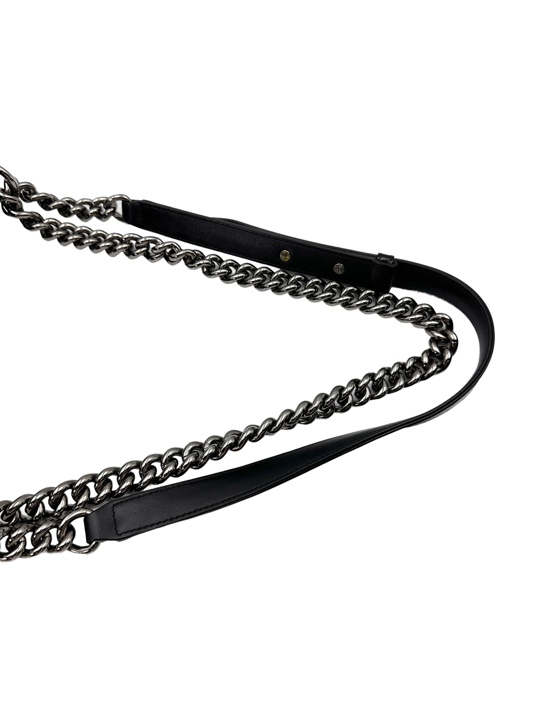 Chanel LeBoy Black Quilted Patent Leather Flap Bag With Silver Buckle(18***25) CC1891
