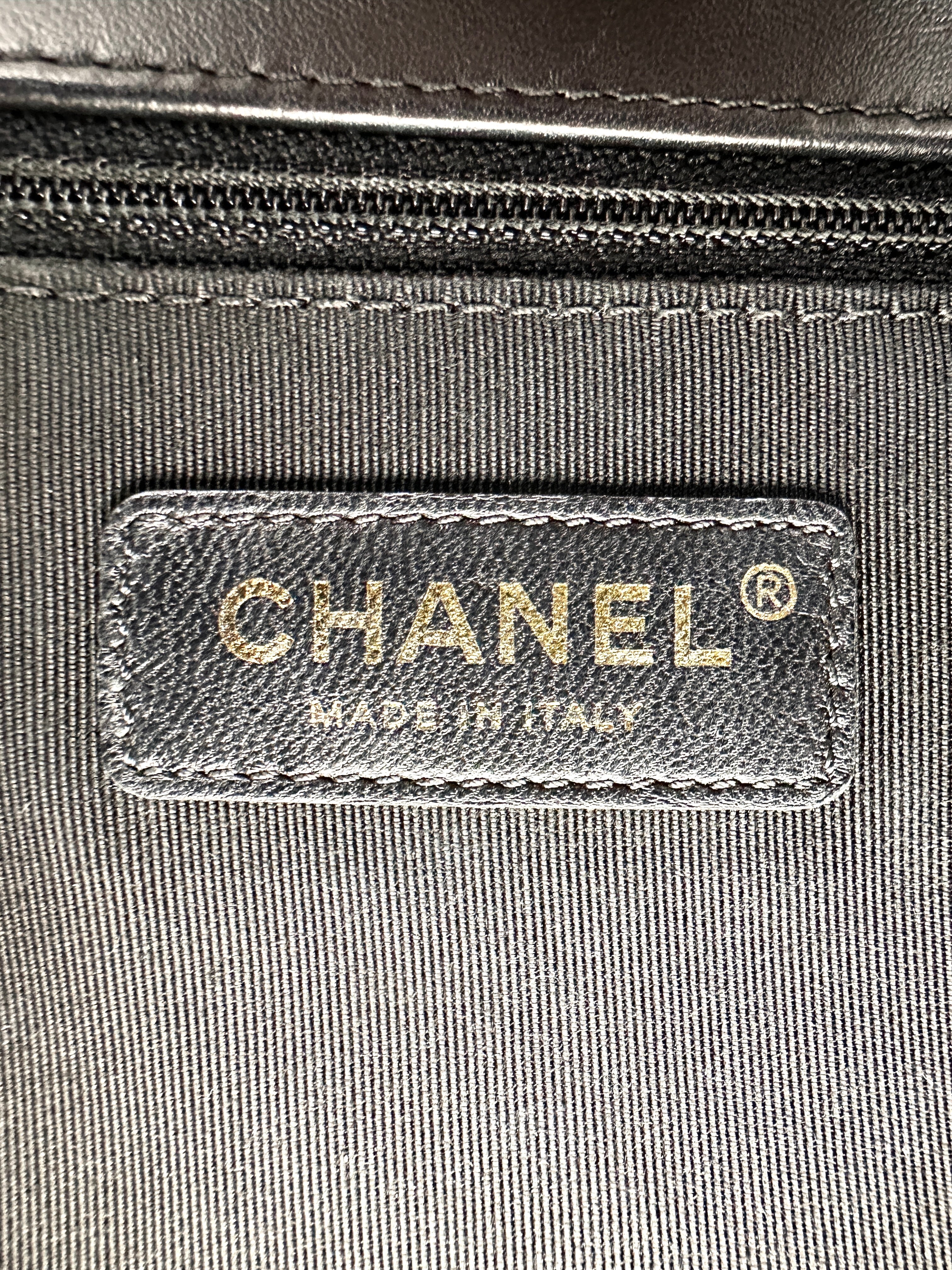 Chanel LeBoy Black Quilted Lambskin Flap Bag With Gold Buckle(24***14) CC1895