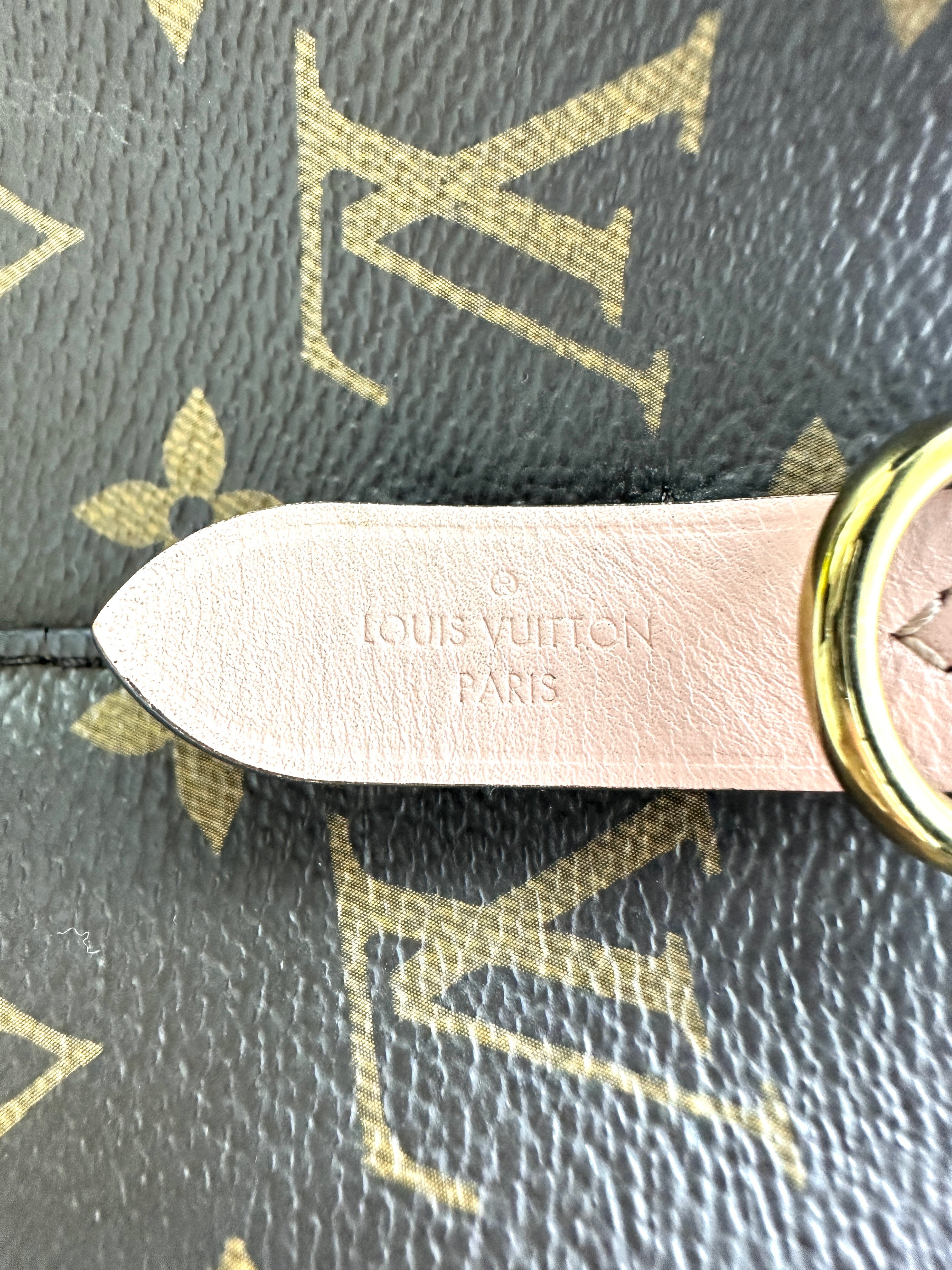 Louis Vuitton Neonoe Monogram Canvas Bucket Bag With Pink Drawstring LV2629