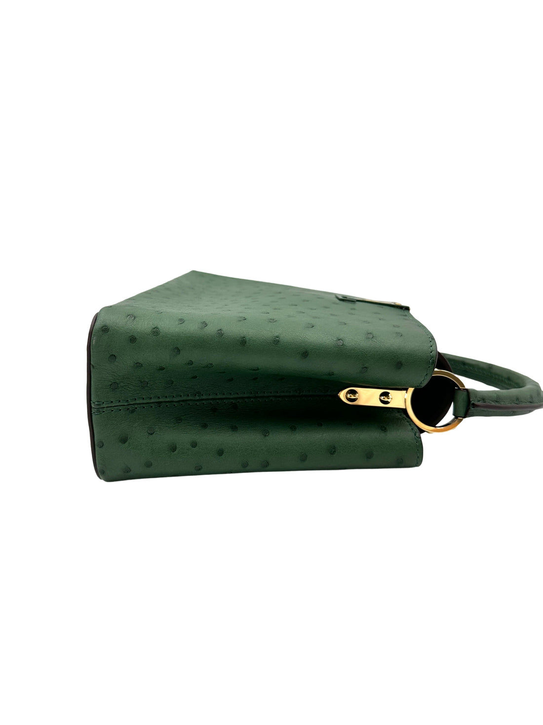 Louis Vuitton Capucines BB Green Ostrich Handle Bag IRIS213