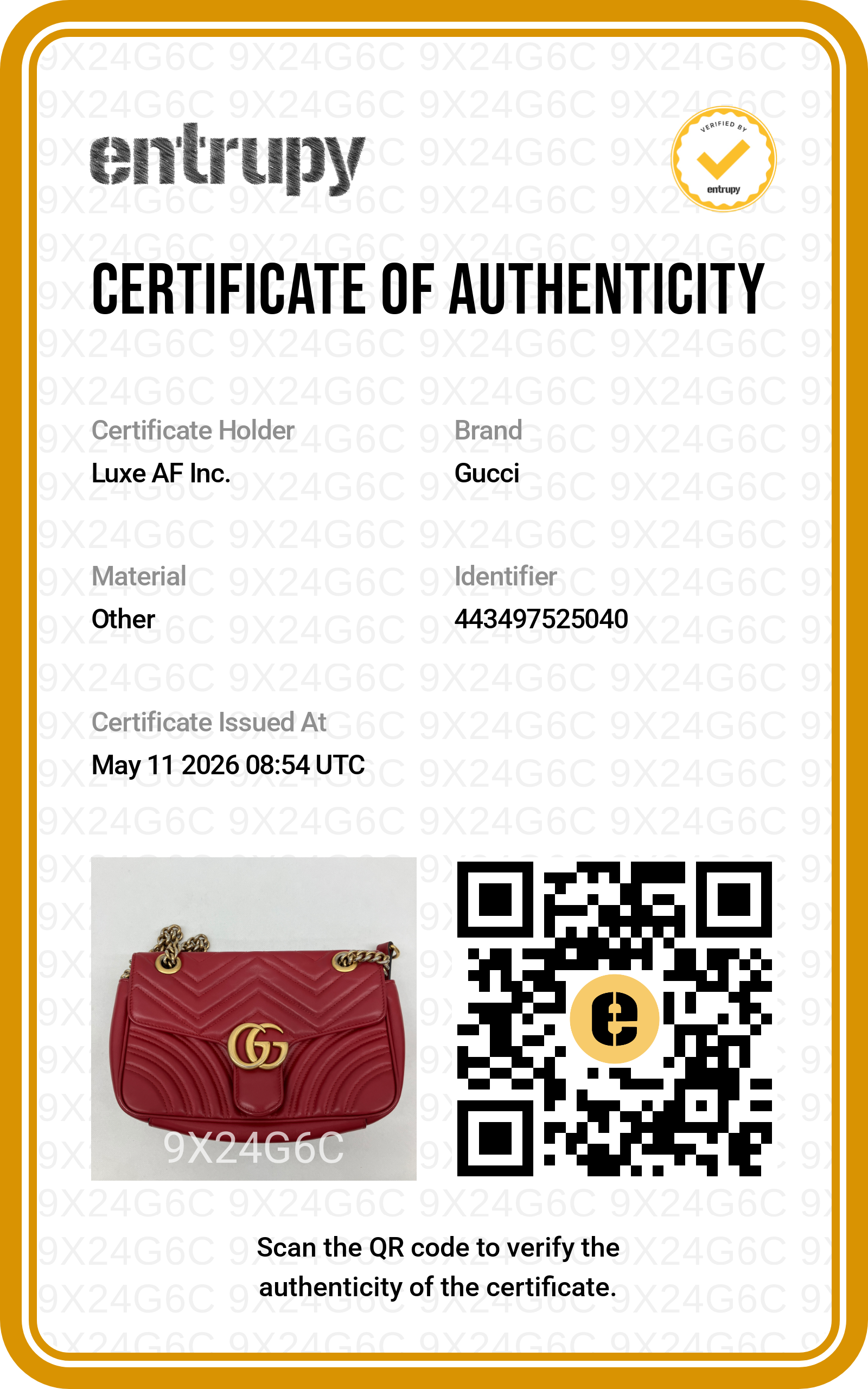 Gucci GG Marmont Red Matelasse Leather Shoulder Bag GG926