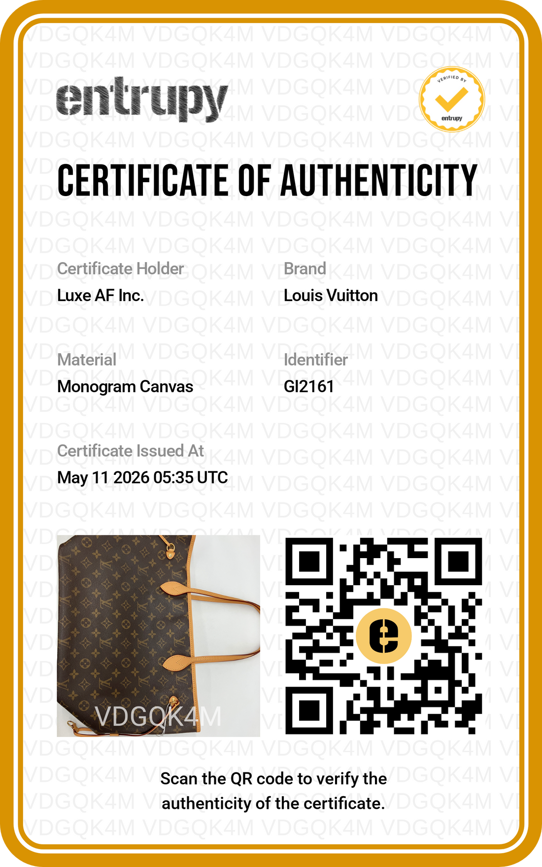Louis Vuitton Neverfull Monogram Canvas Shoulder Bag LV2624