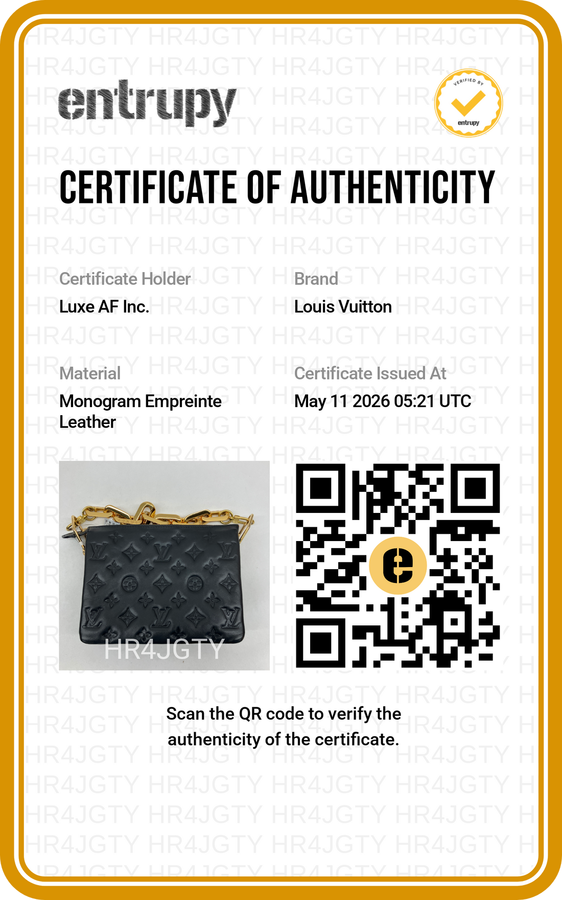 Louis Vuitton Coussin Black Monogram Embossed Leather Shoulder Bag LV2621