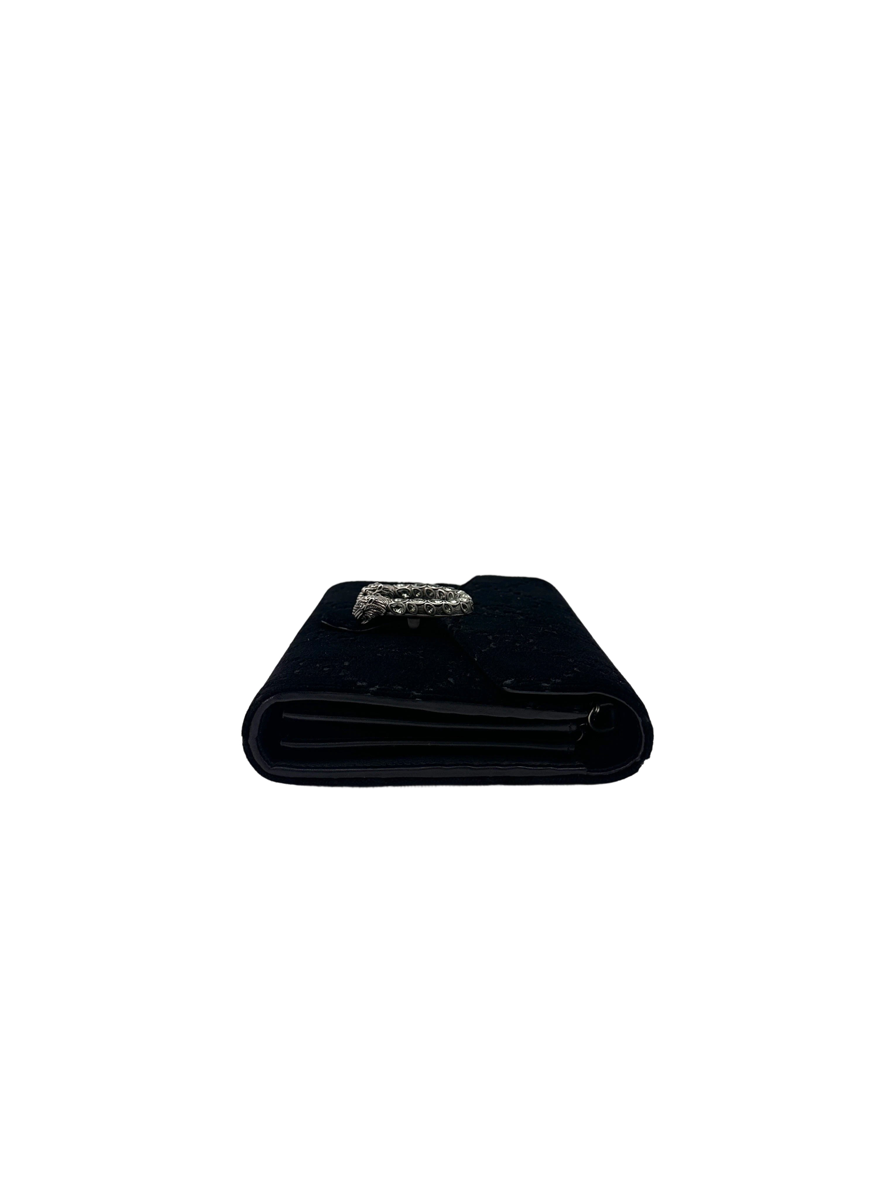 Gucci Dionysus Black Velvet Wallet On Chain GG923
