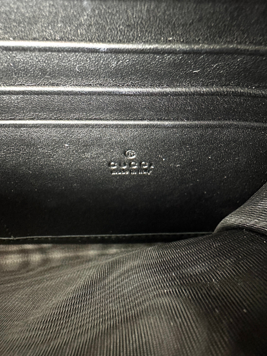 Gucci Dionysus Black Velvet Wallet On Chain GG923