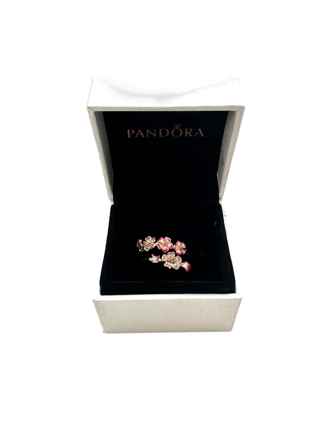 Pandora Style Pink Peach Blossom Open Ring PA01