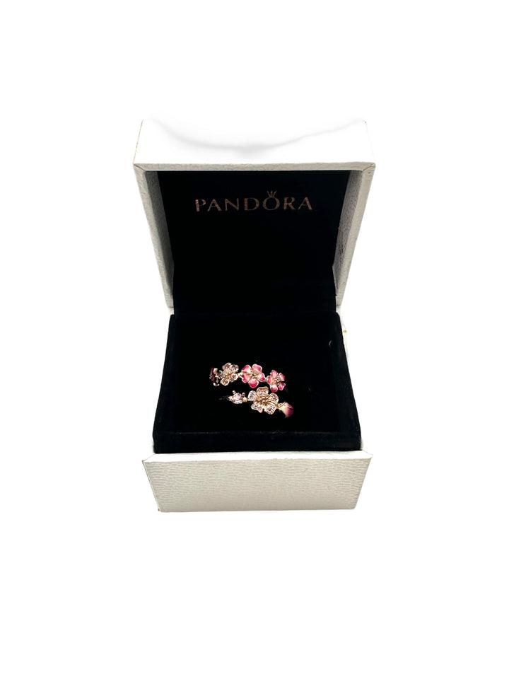 Pandora Style Pink Peach Blossom Open Ring PA01