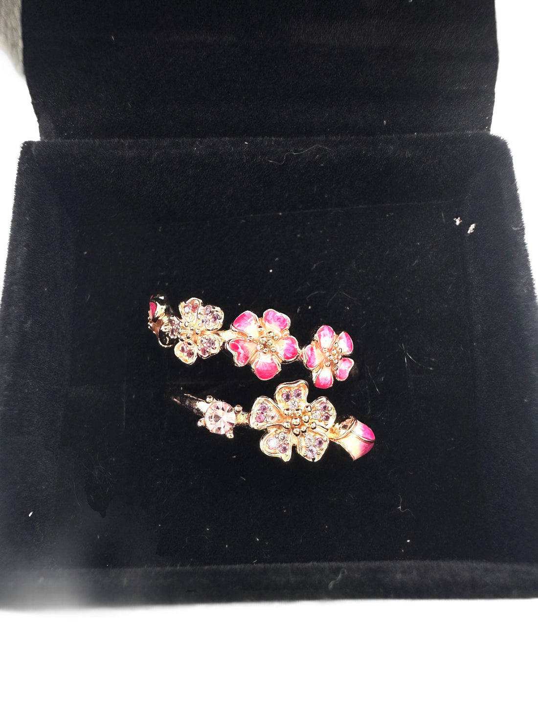 Pandora Style Pink Peach Blossom Open Ring PA01