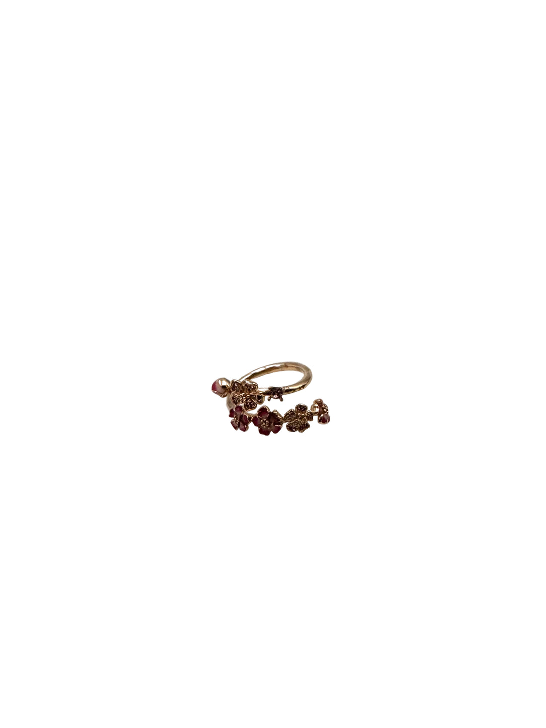 Pandora Style Pink Peach Blossom Open Ring PA01