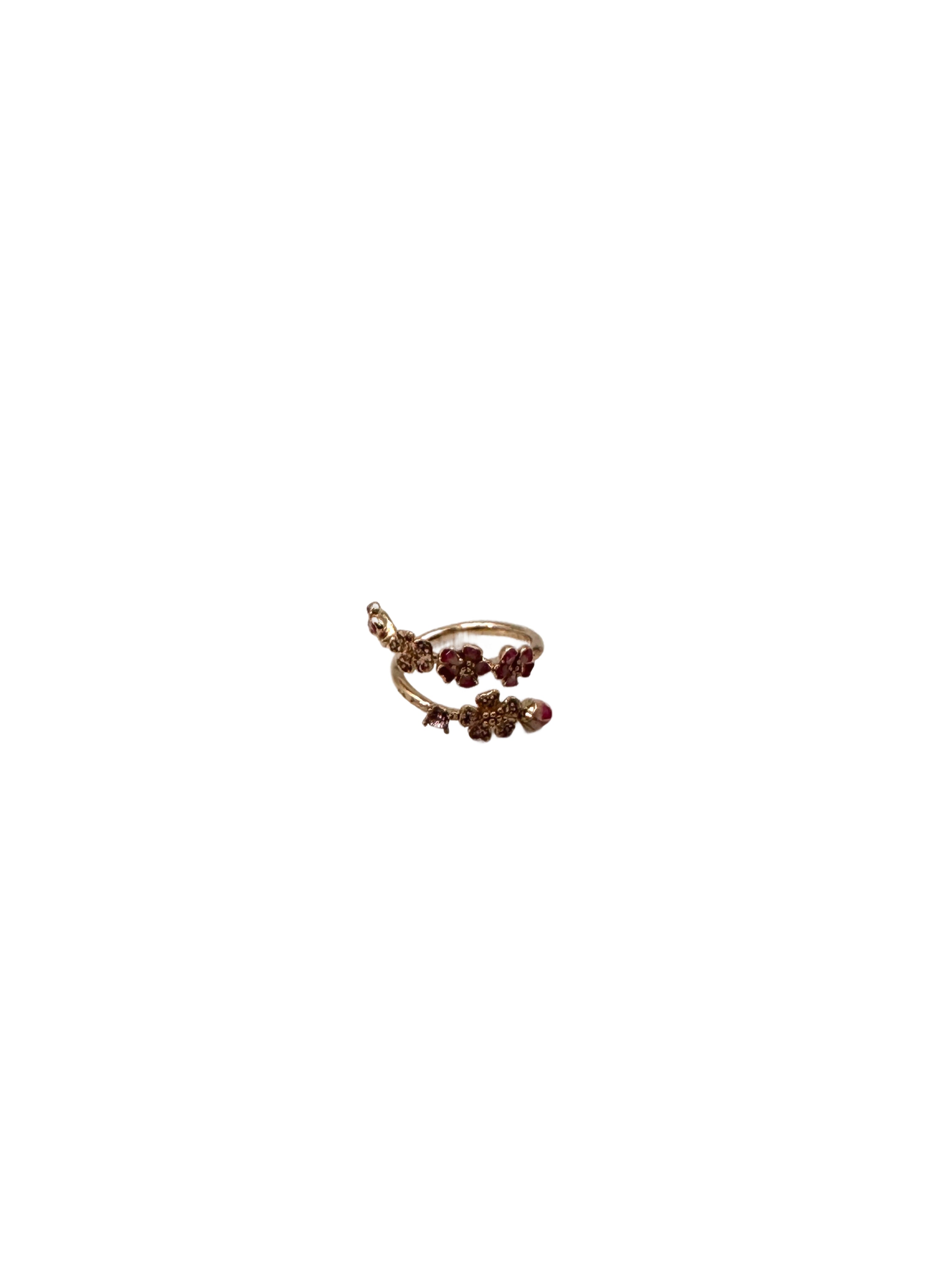 Pandora Style Pink Peach Blossom Open Ring PA01