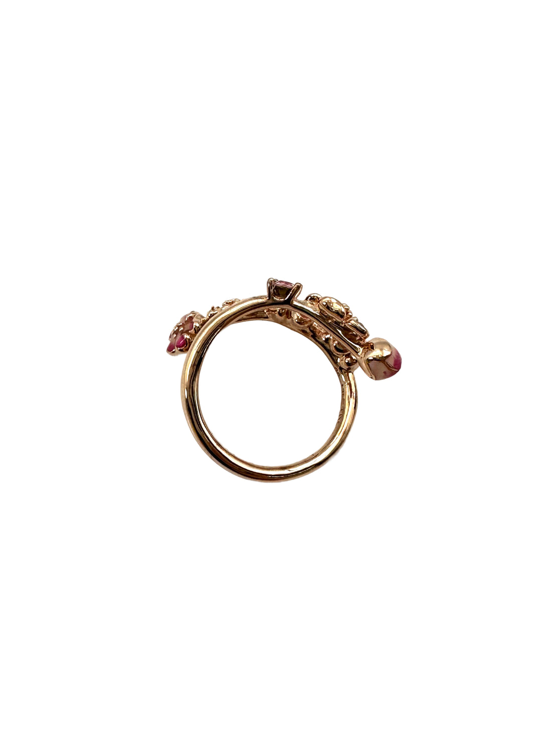 Pandora Style Pink Peach Blossom Open Ring PA01