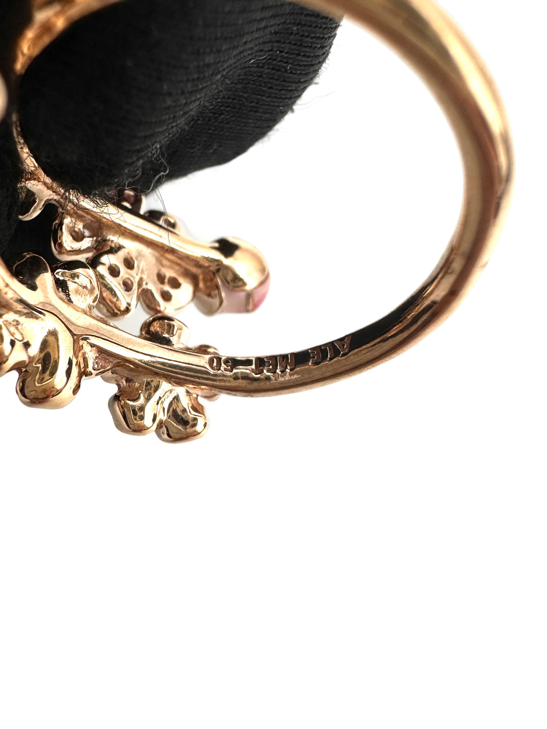 Pandora Style Pink Peach Blossom Open Ring PA01