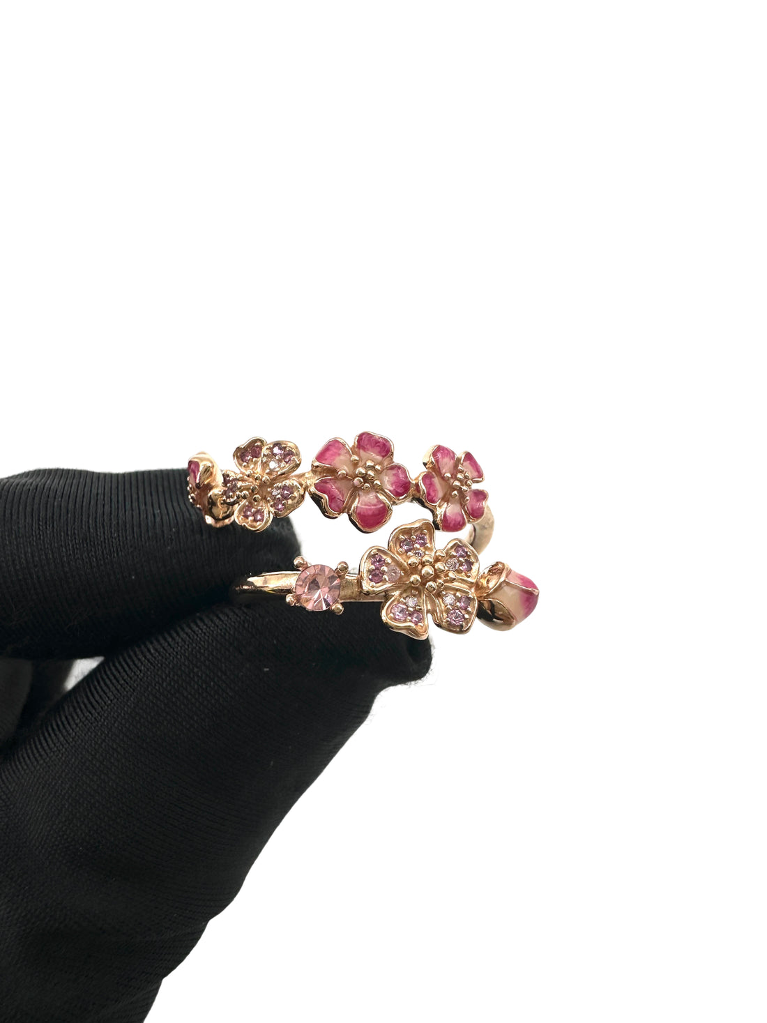 Pandora Style Pink Peach Blossom Open Ring PA01