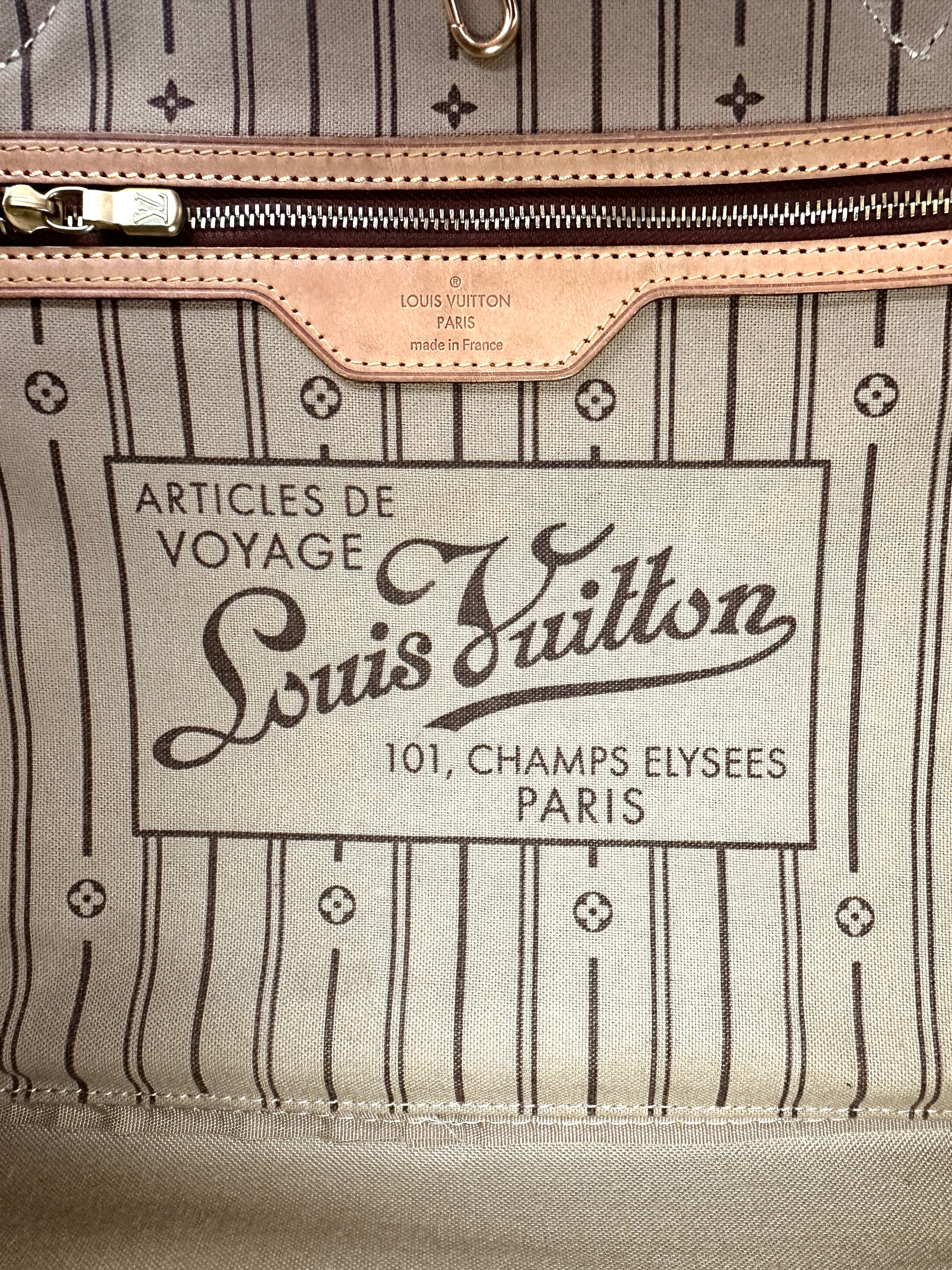 Louis Vuitton Neverfull Monogram Canvas Shoulder Bag LV2631