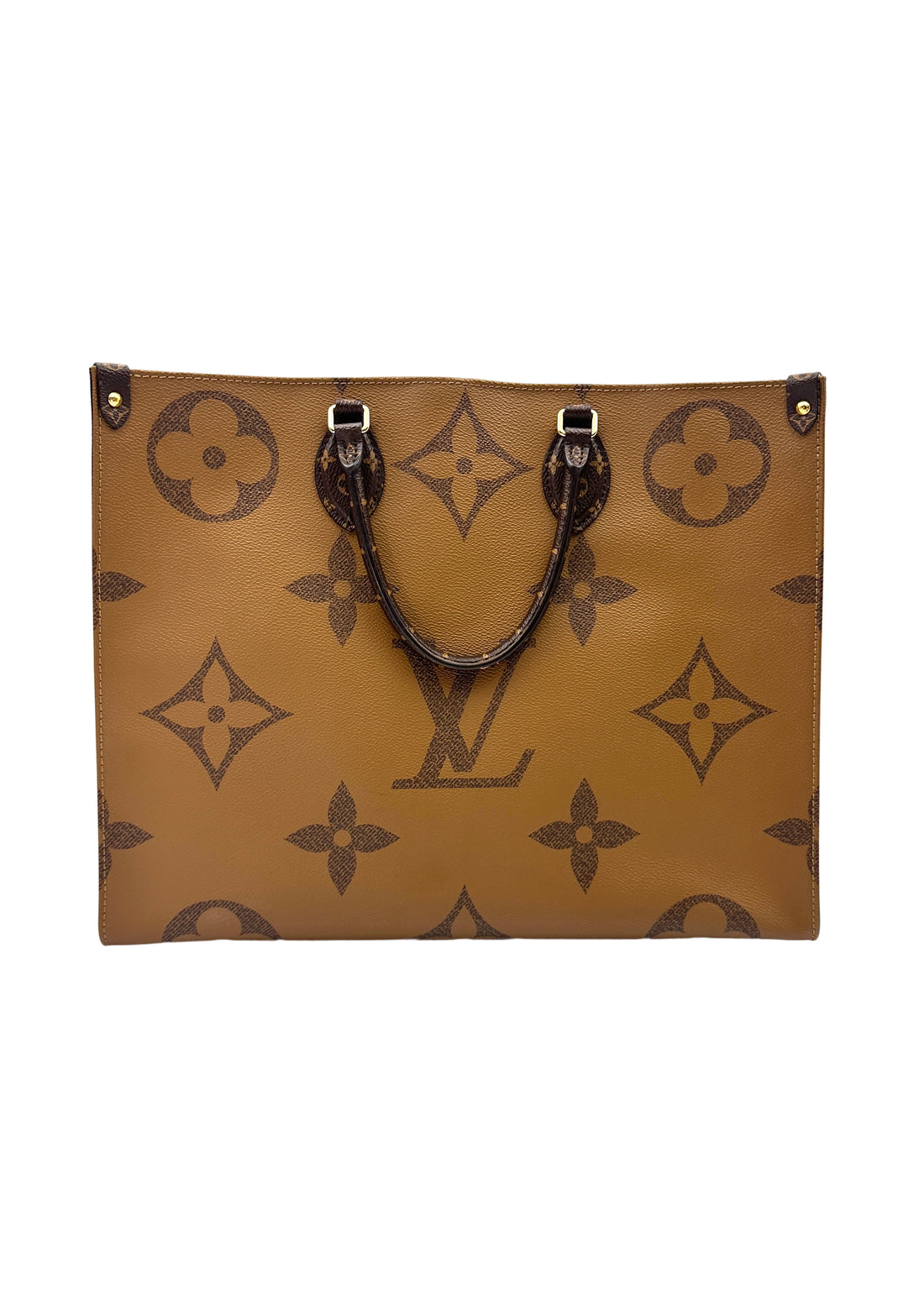 Louis Vuitton OnTheGo GM Brown Monogram Canvas Tote Handle Bag LV2637