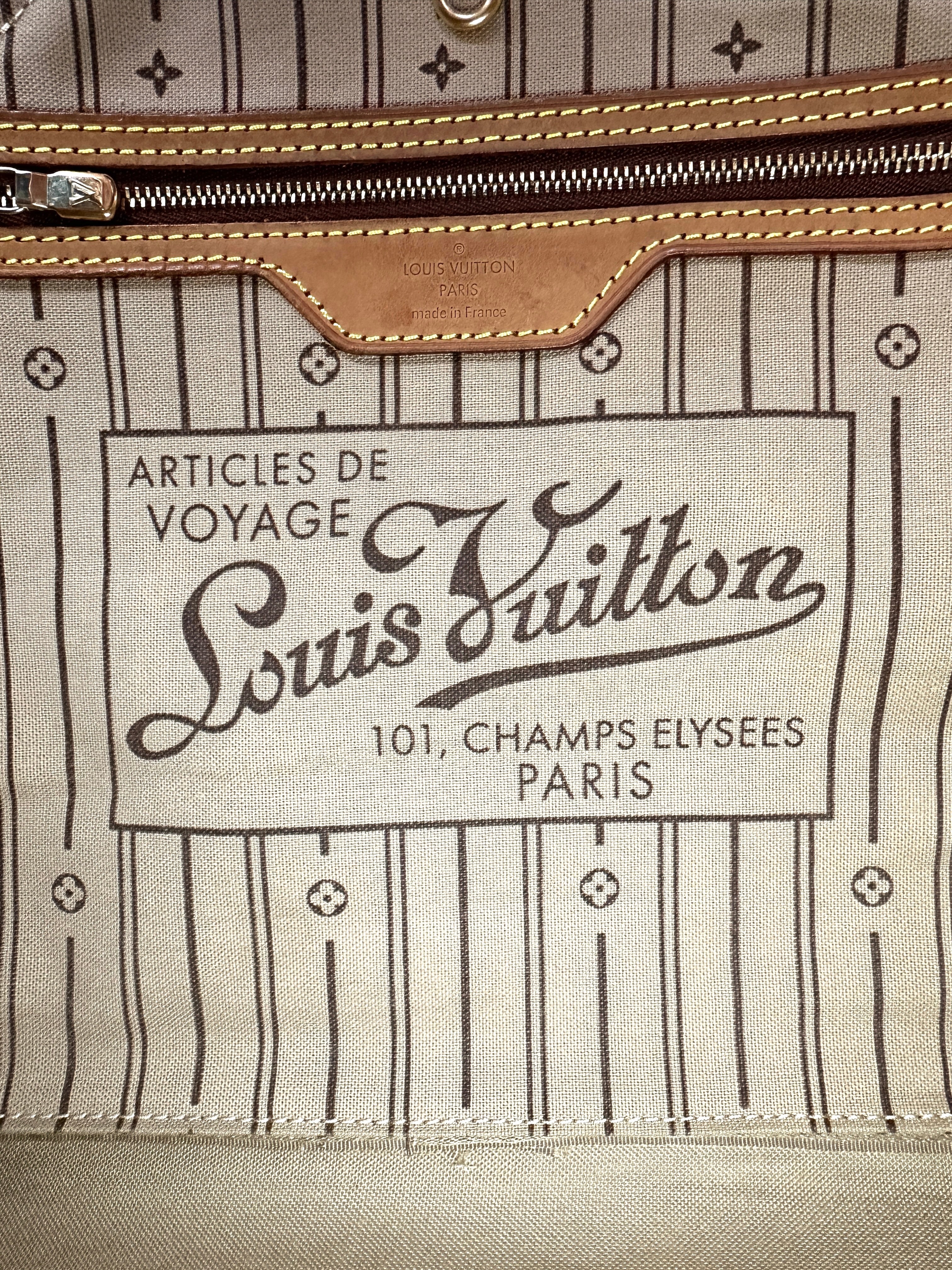 Louis Vuitton Neverfull Monogram Canvas Shoulder Bag LV2632