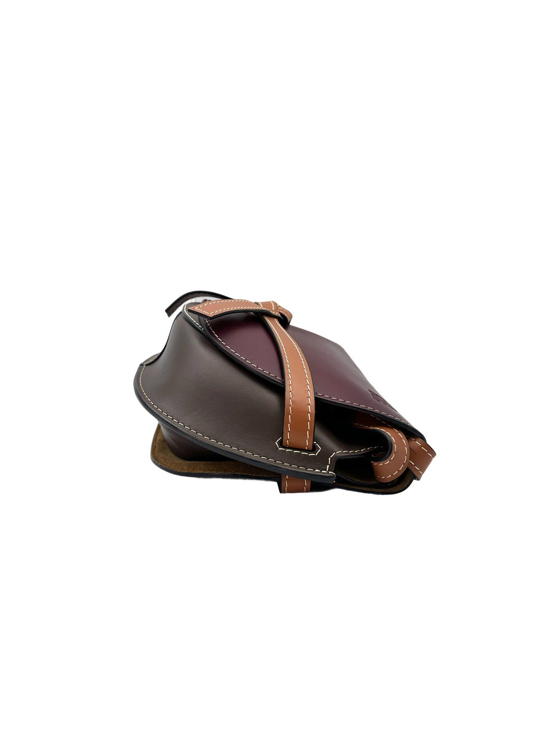 Loewe Gate Dark Red Leather Medium Size Shoulder Bag LW88