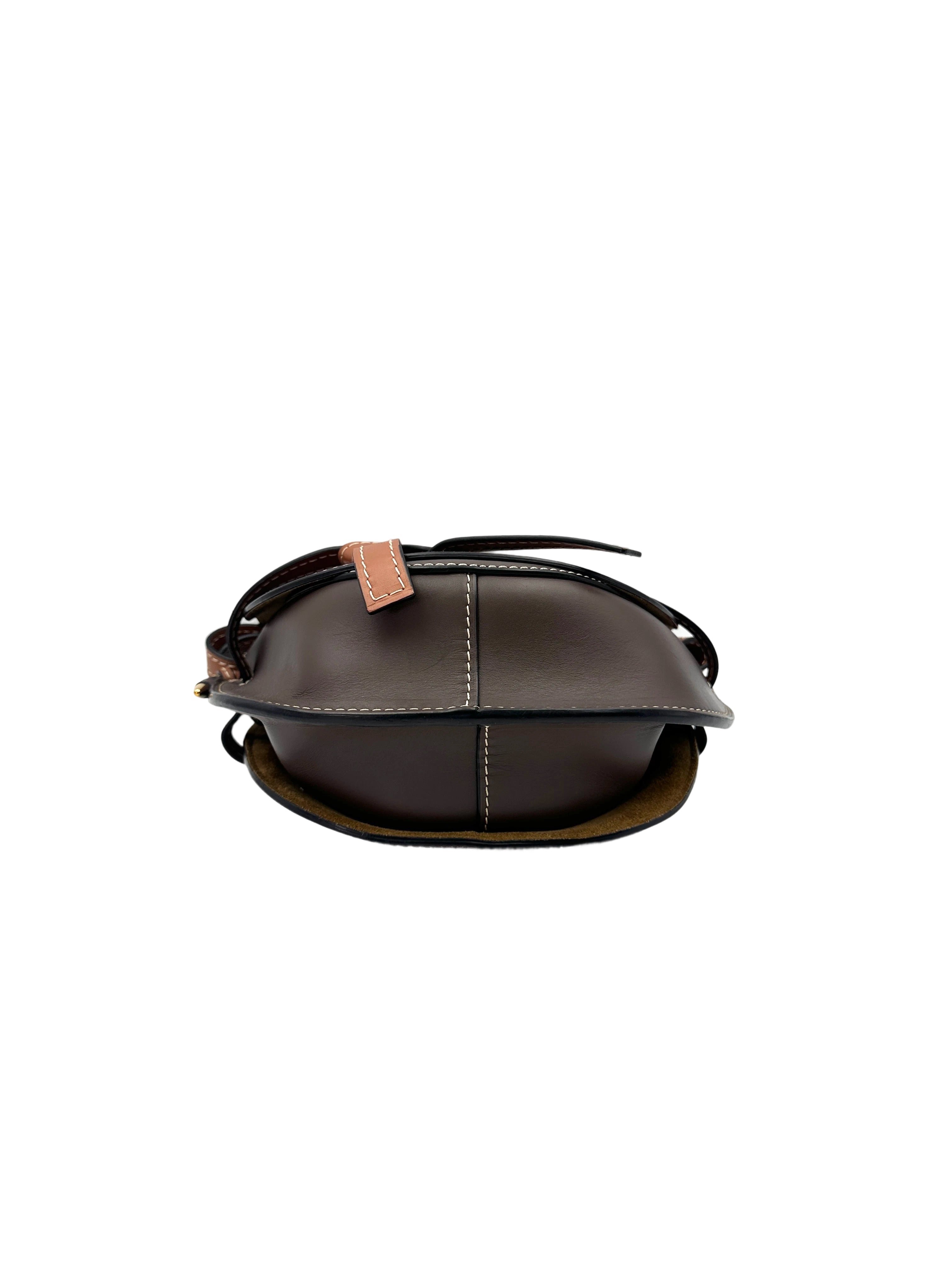 Loewe Gate Dark Red Leather Medium Size Shoulder Bag LW88