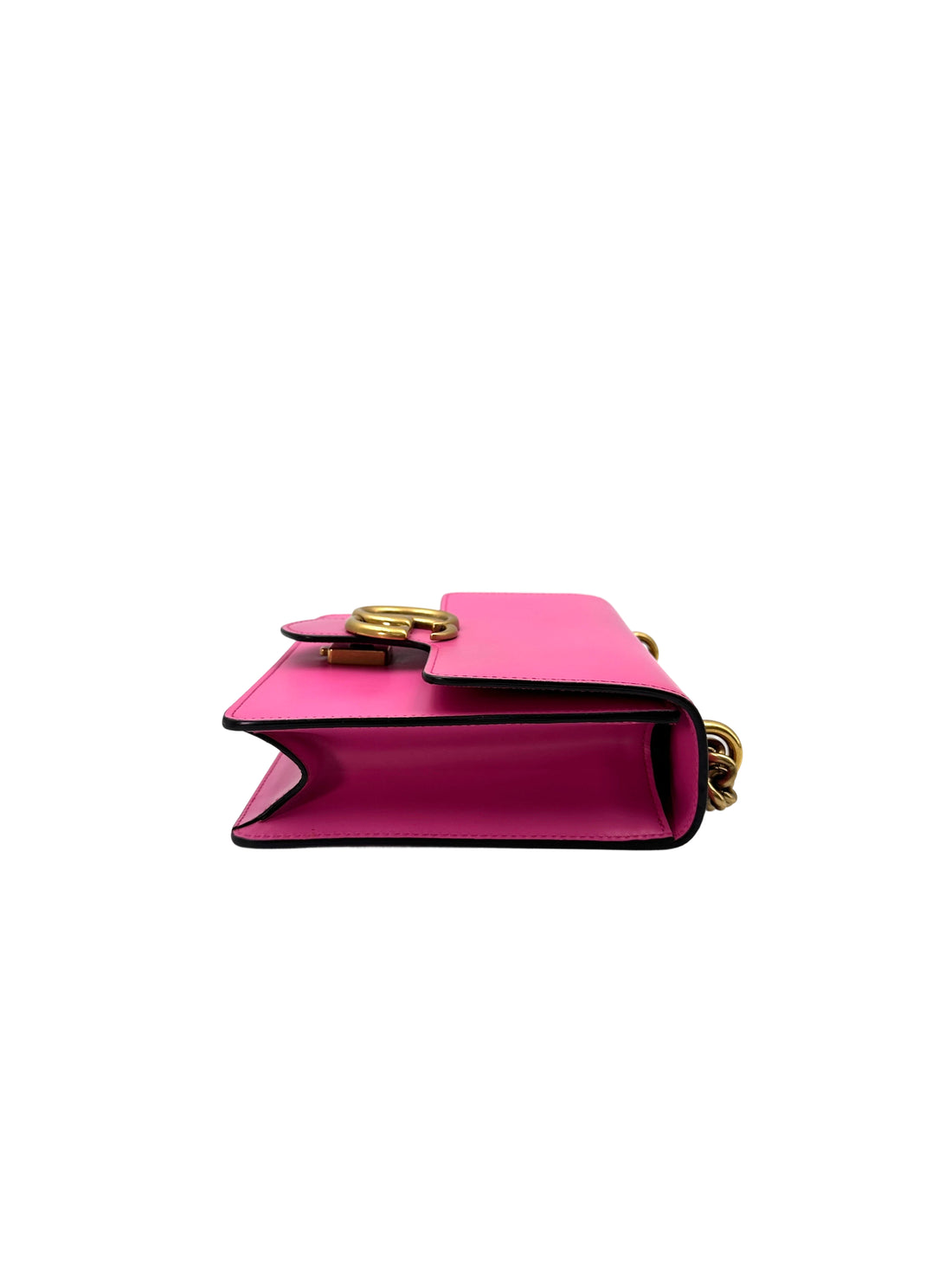 Gucci GG Marmont Pink Leather Flap Bag GG916
