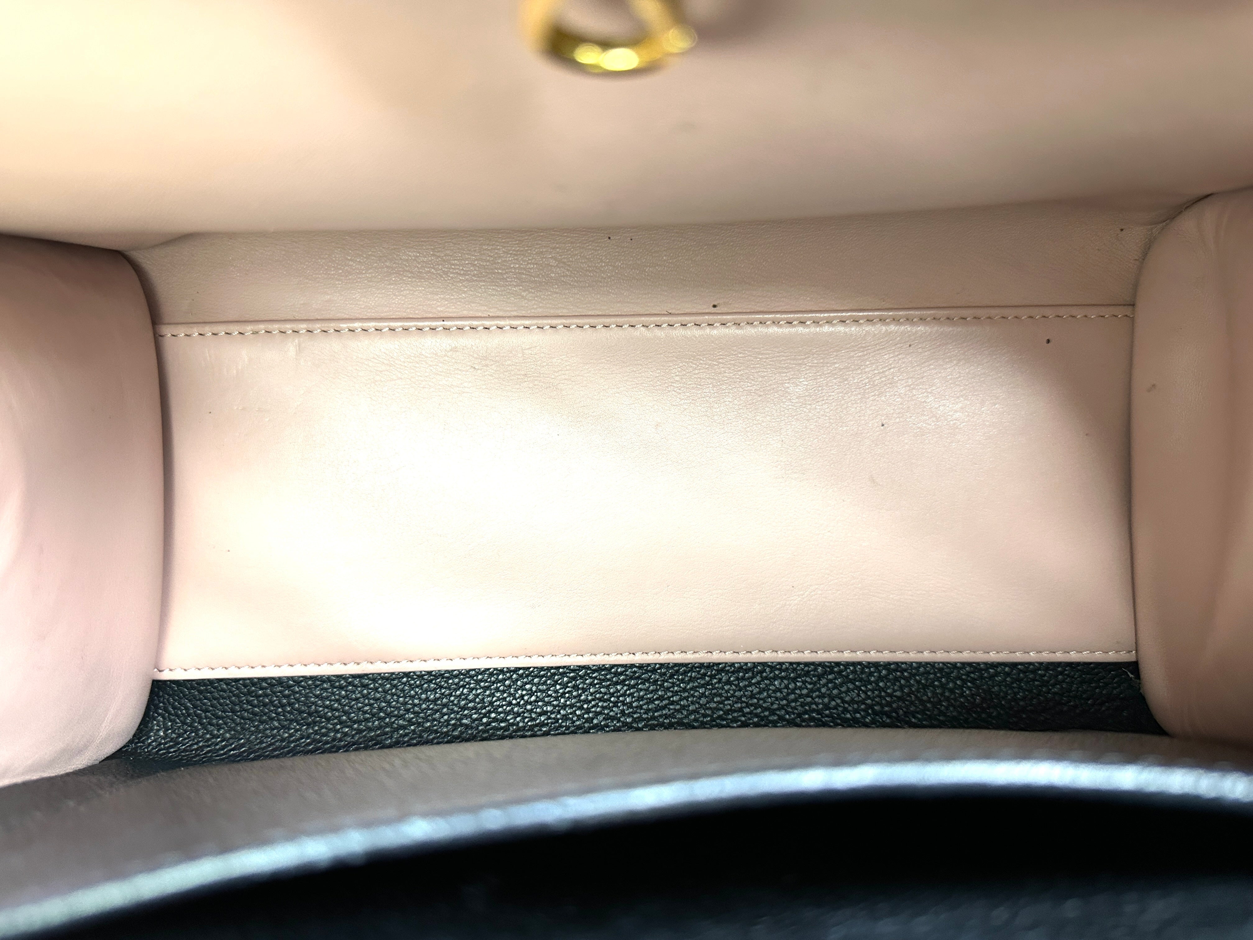 Louis Vuitton City Steamer PM Black/Pink Grained Leather Handle Bag LV2642