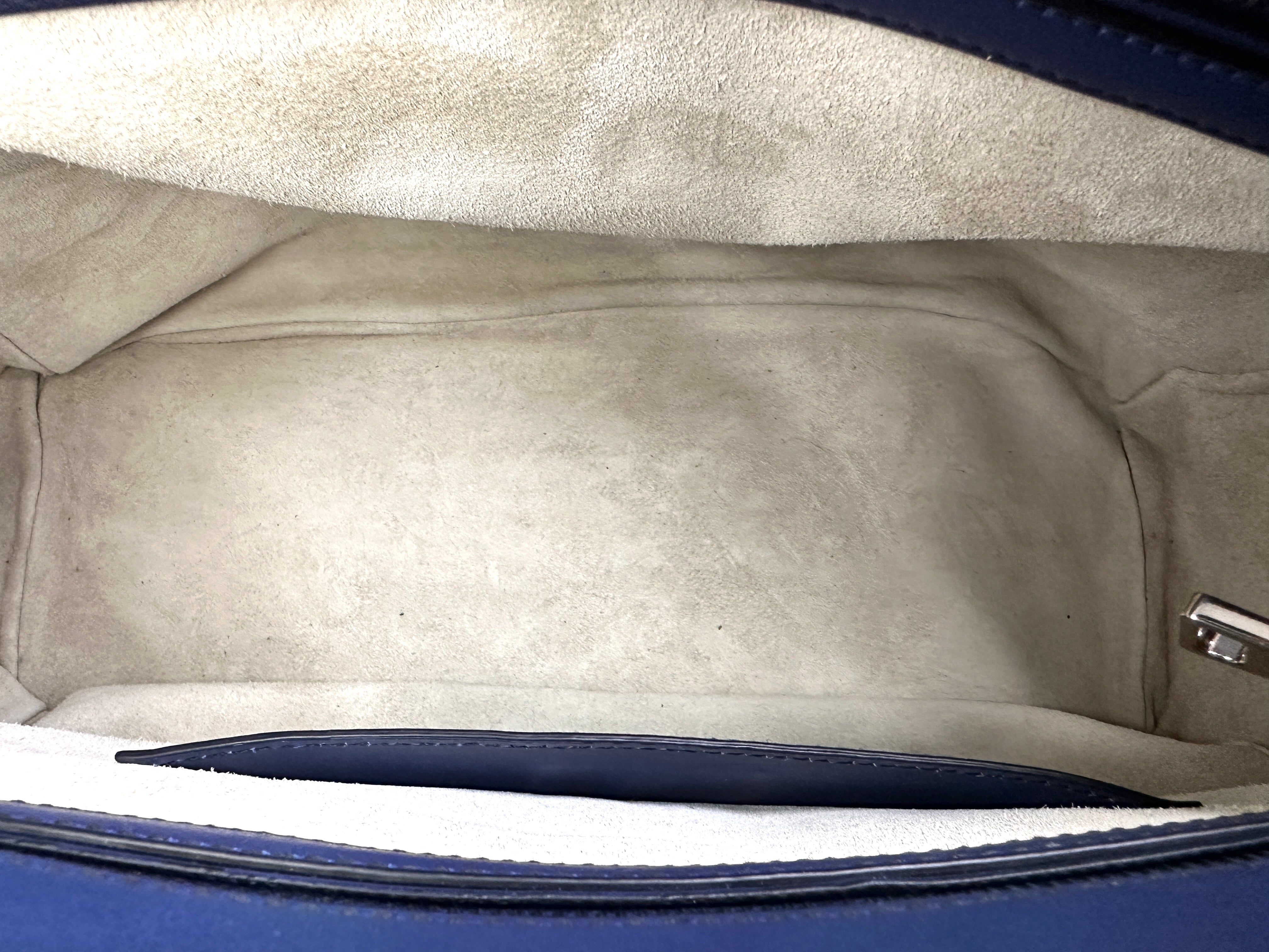 Prada Galleria Blue Saffiano Leather Handle Bag PR310