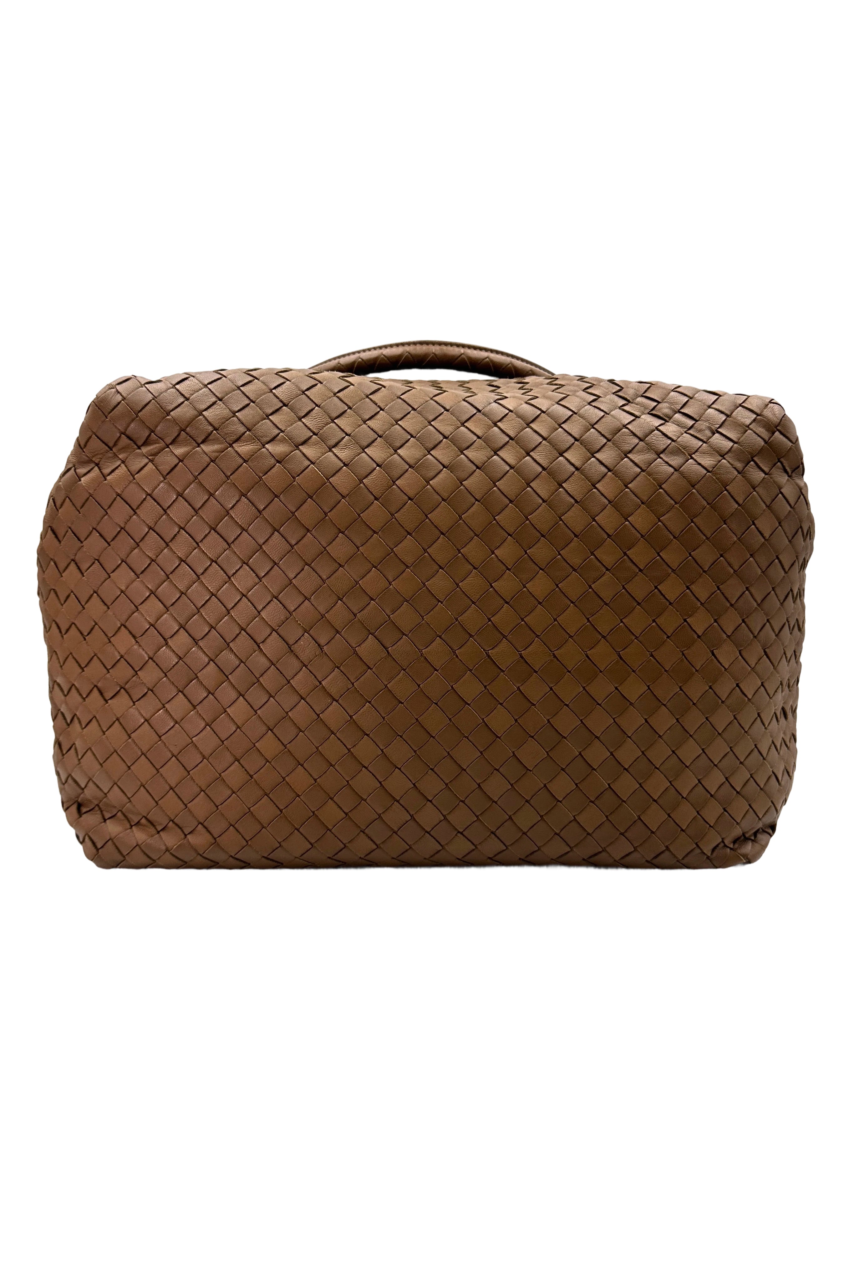 Bottega Veneta Intrecciato Brown Nappa Leather Hobo Bag BV129