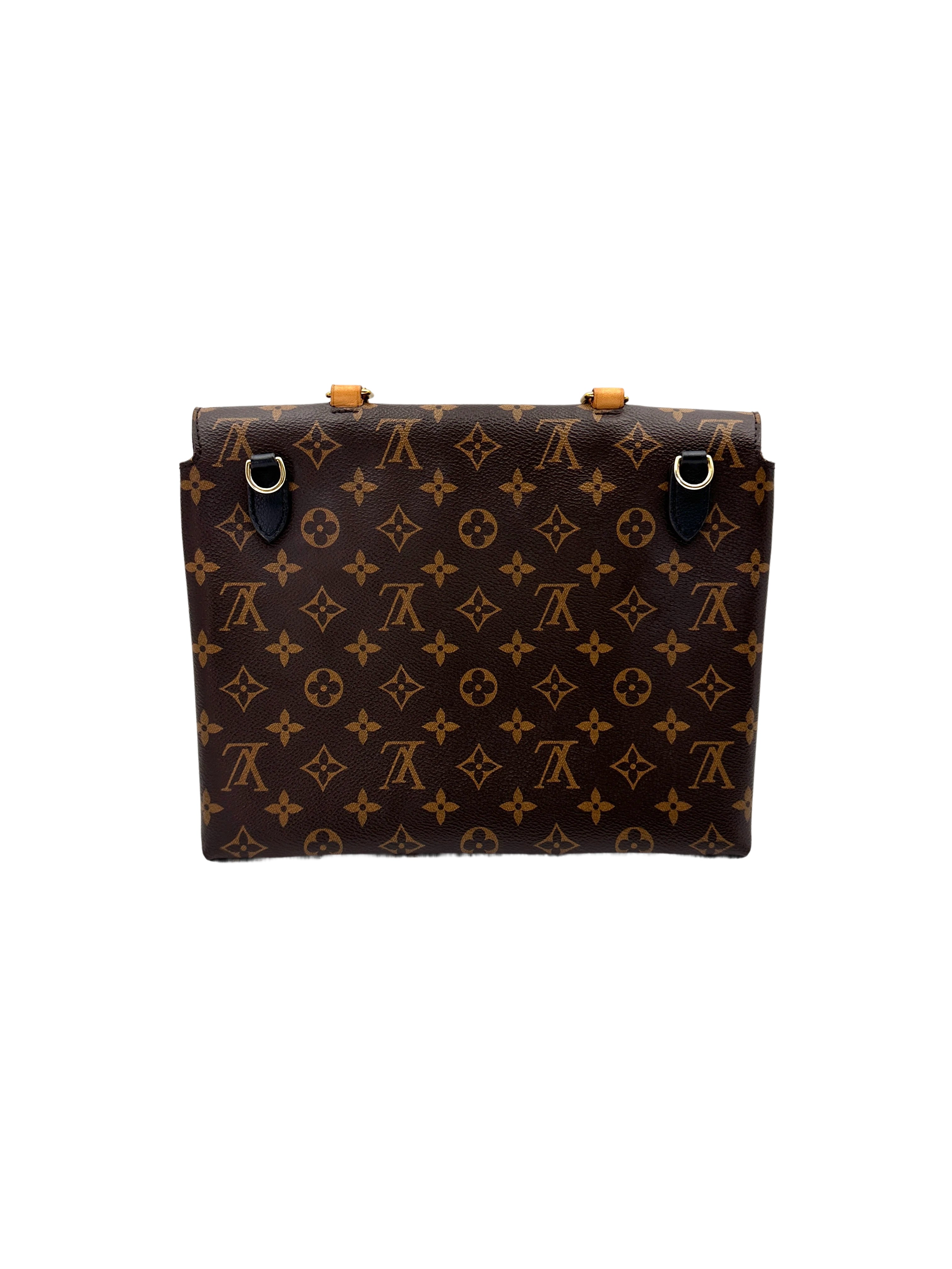 Louis Vuitton Marignan Monogram & Black Leather Messenger Bag LV2641