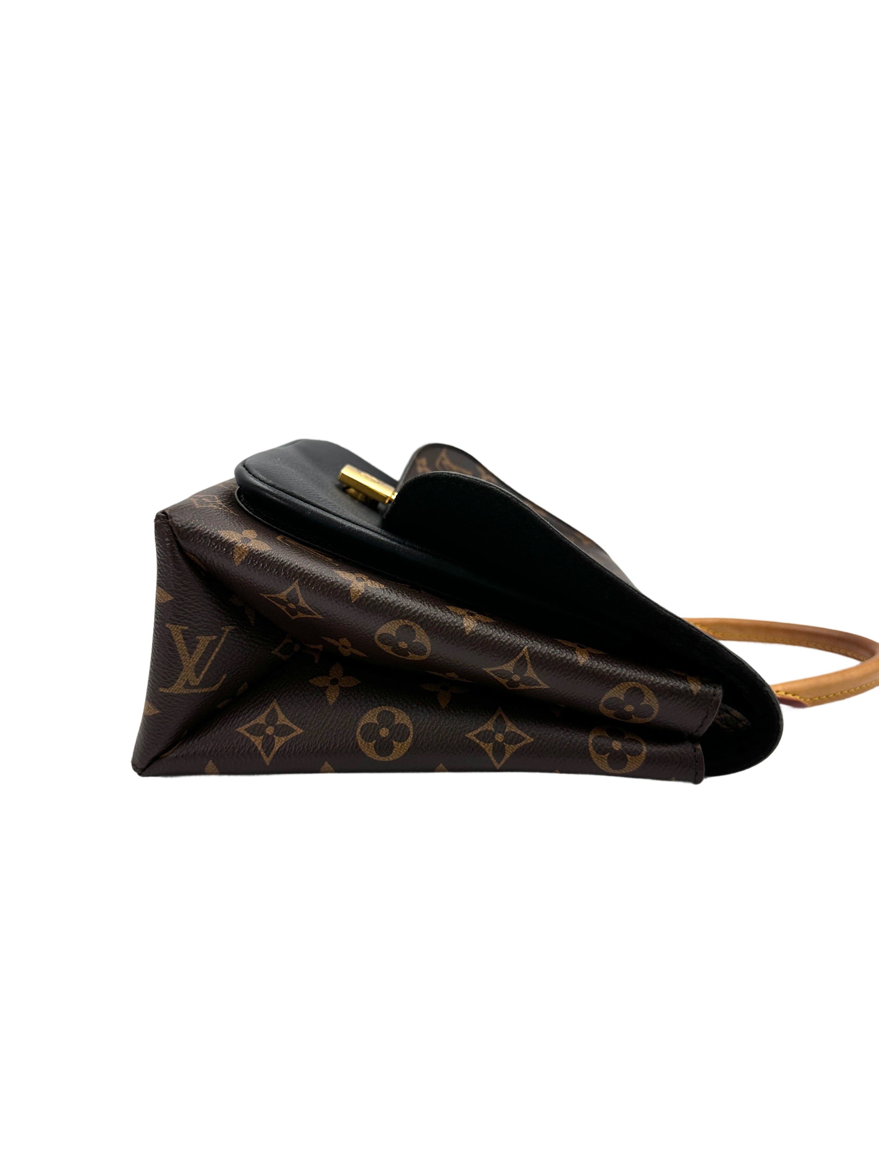 Louis Vuitton Marignan Monogram & Black Leather Messenger Bag LV2641