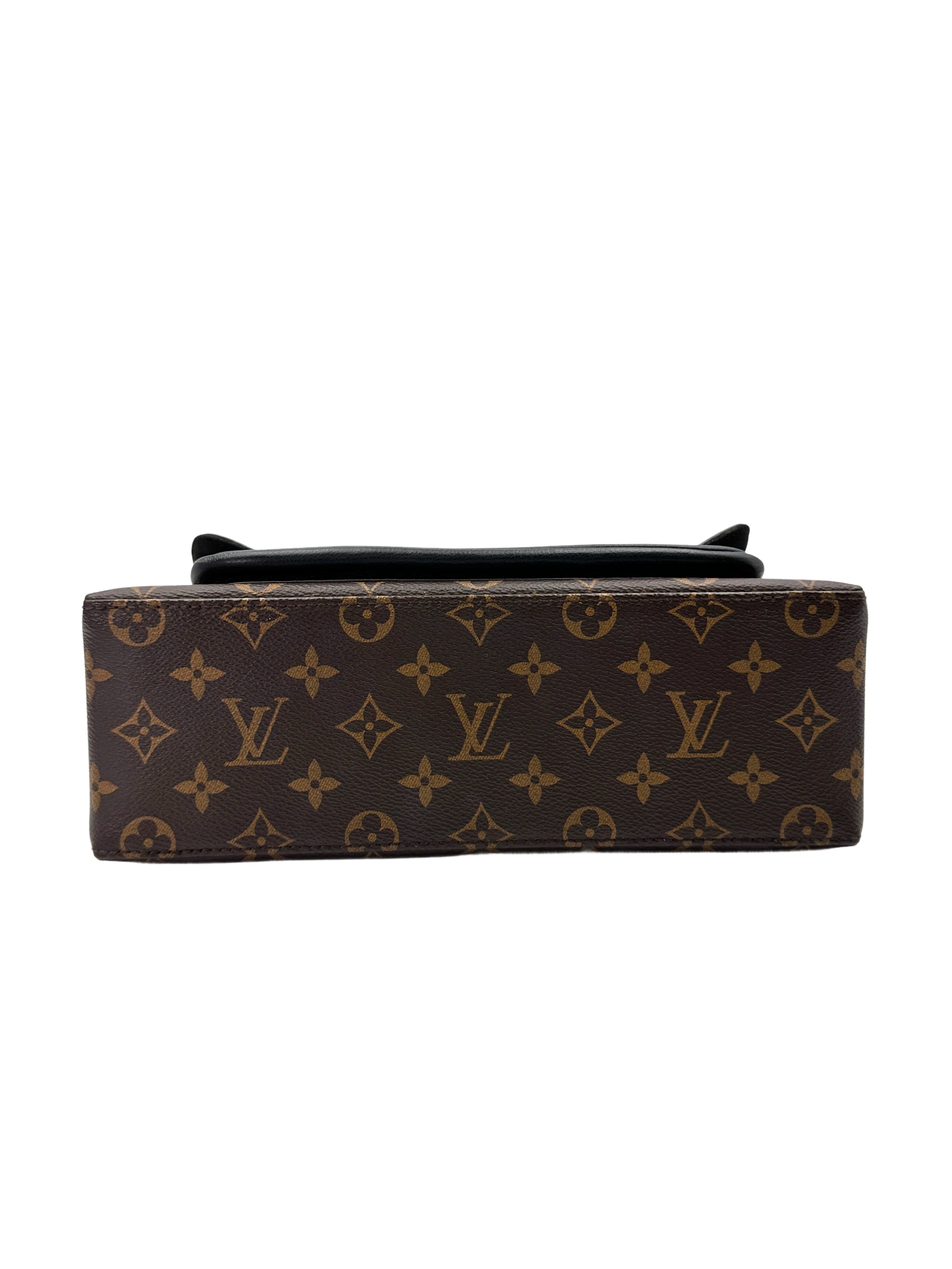 Louis Vuitton Marignan Monogram & Black Leather Messenger Bag LV2641