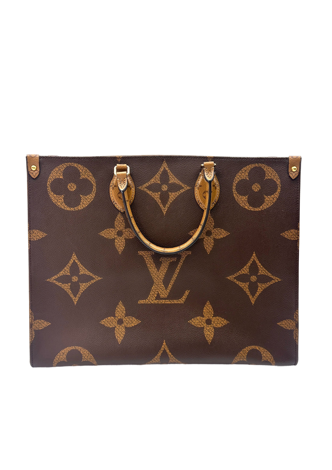 Louis Vuitton OnTheGo GM Brown Monogram Canvas Tote Handle Bag LV2638