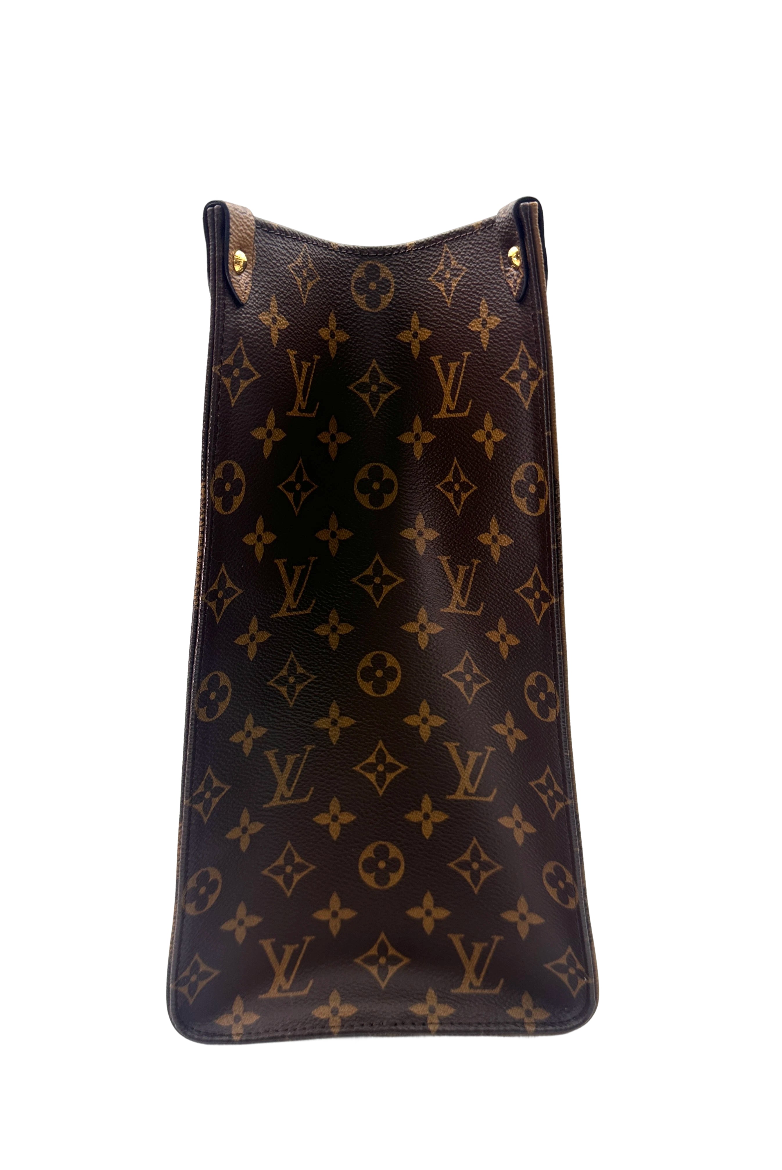 Louis Vuitton OnTheGo GM Brown Monogram Canvas Tote Handle Bag LV2638