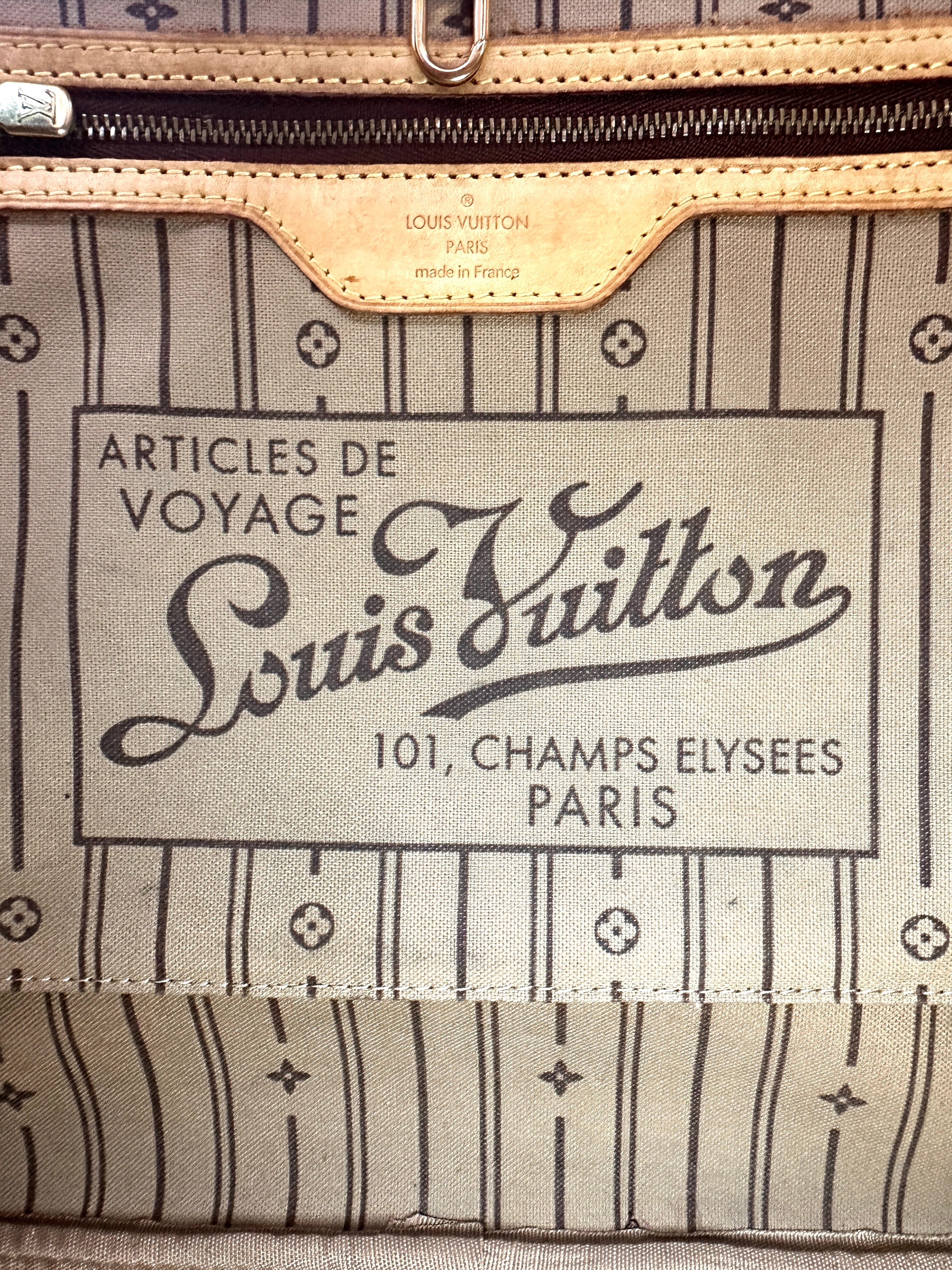 Louis Vuitton Neverfull Monogram Canvas Shoulder Bag LV2645