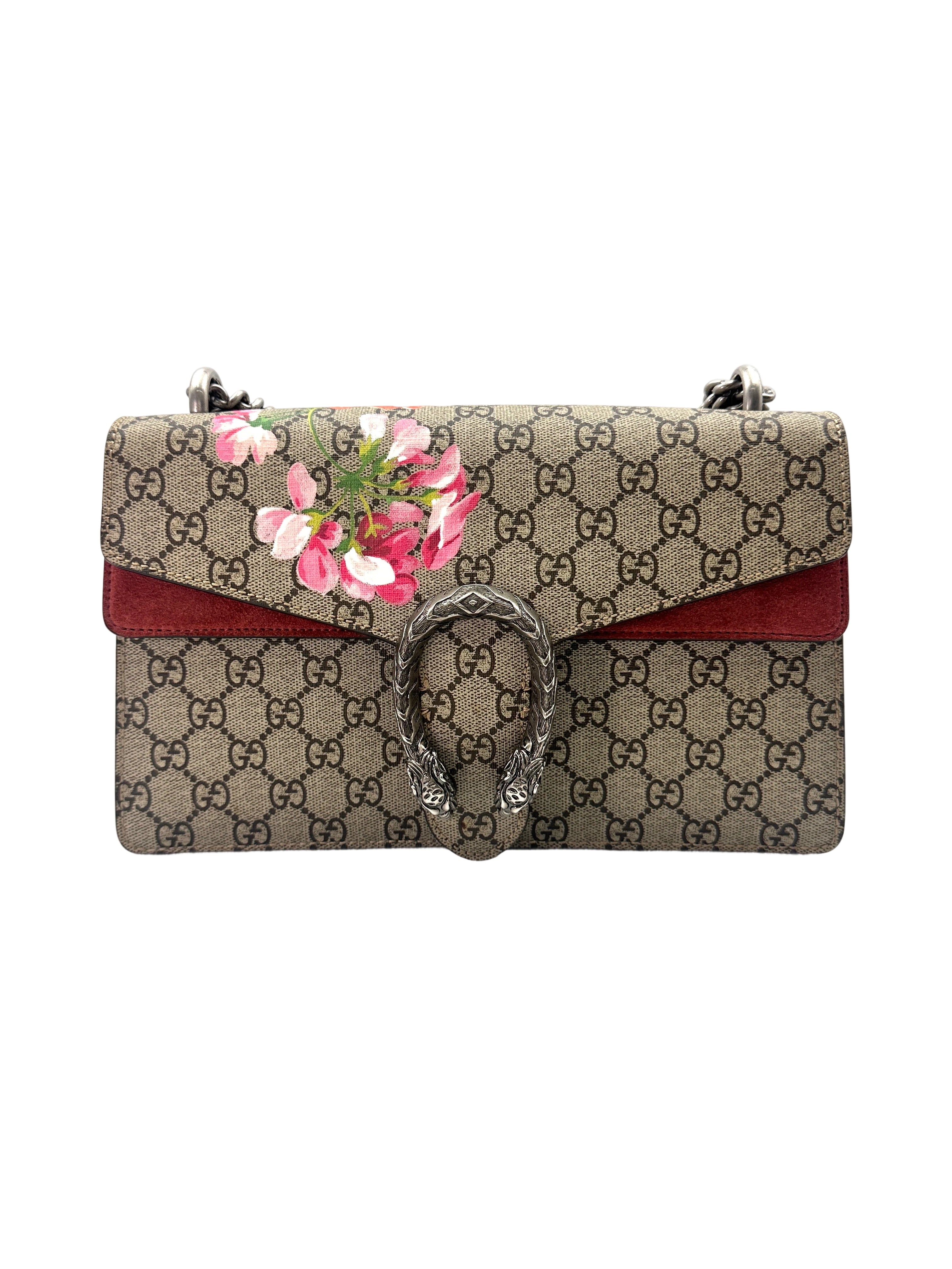 Gucci Dionysus GG Blooms Canvas Medium Size Shoulder Bag GG929