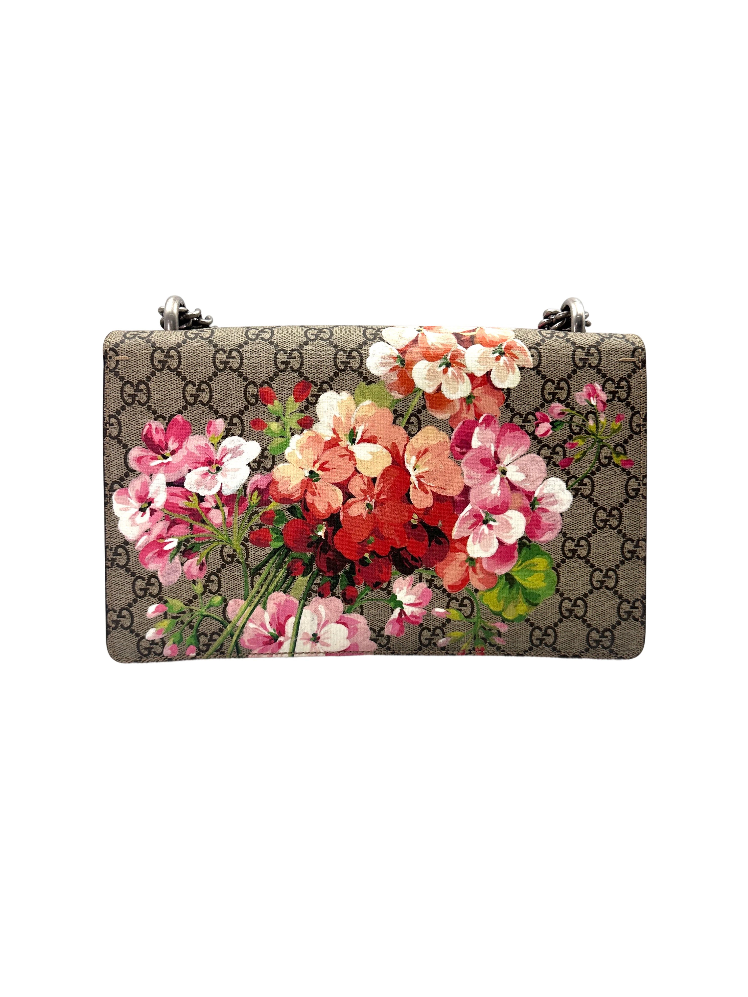 Gucci Dionysus GG Blooms Canvas Medium Size Shoulder Bag GG929