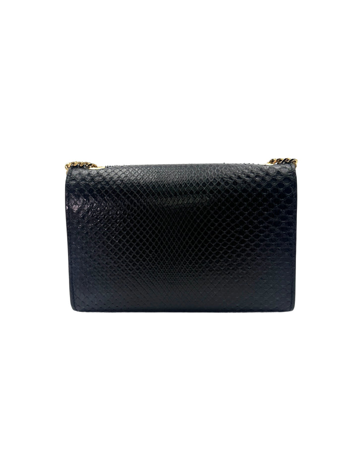 Saint Laurent kate Tassel Black Leather Small Size Shoulder Bag SL198