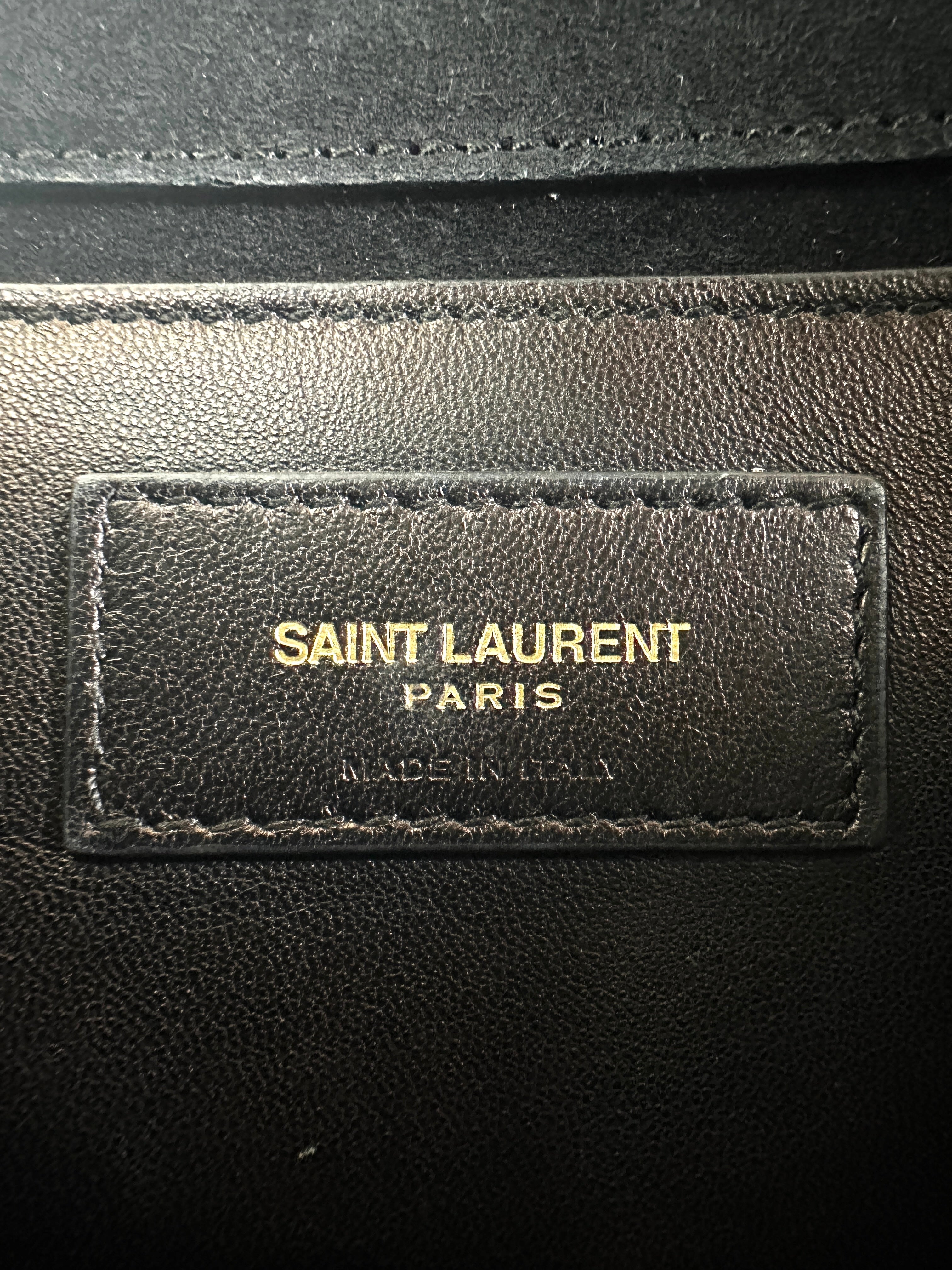 Saint Laurent kate Tassel Black Leather Small Size Shoulder Bag SL198