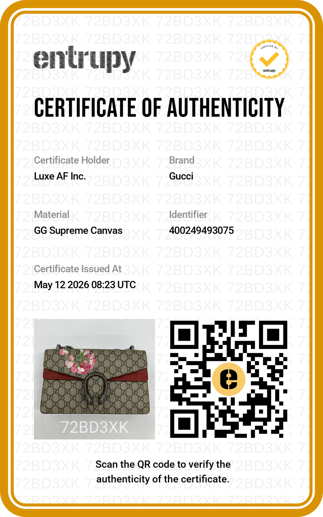 Gucci Dionysus GG Blooms Canvas Medium Size Shoulder Bag GG929