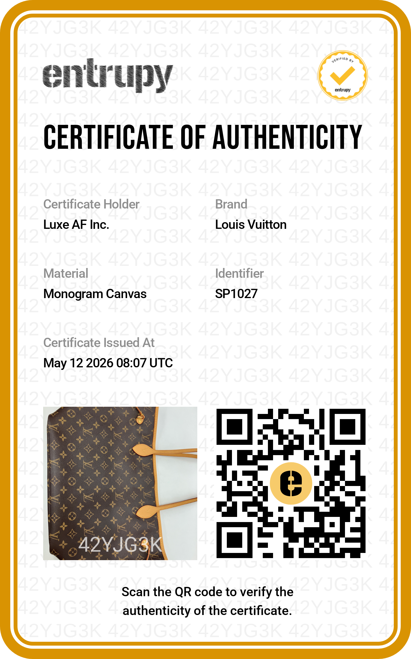 Louis Vuitton Neverfull Monogram Canvas Shoulder Bag LV2645