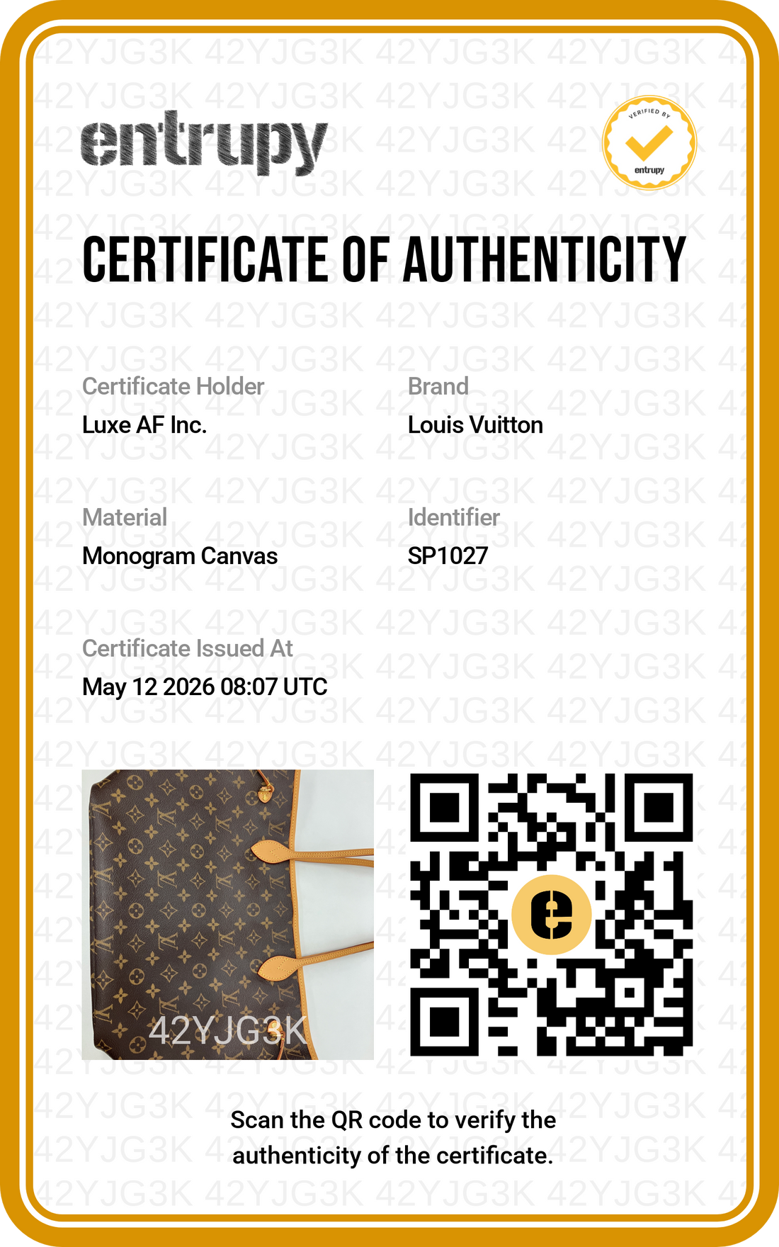 Louis Vuitton Neverfull Monogram Canvas Shoulder Bag LV2645